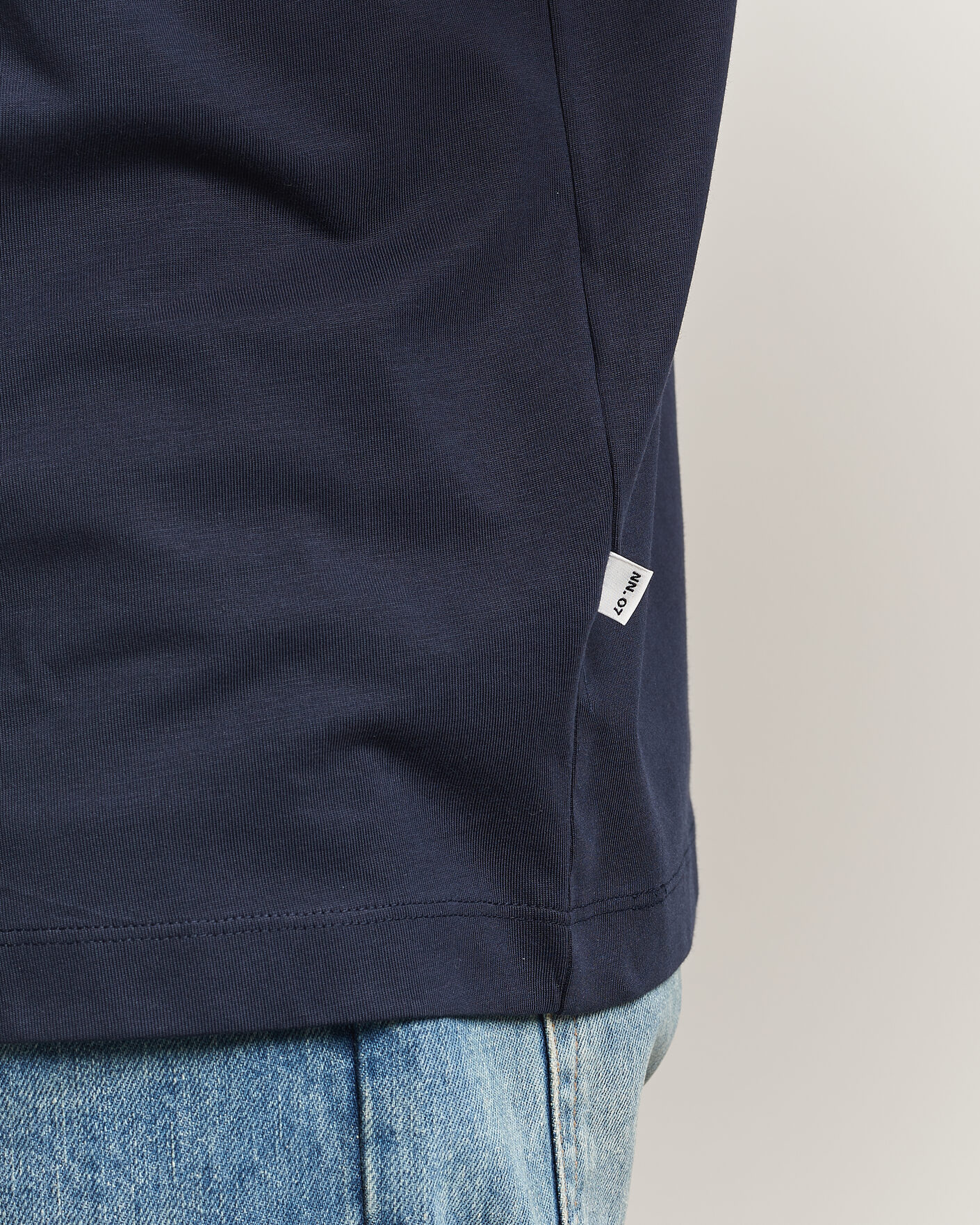 Men | T-Shirts | NN07 | Lionel Suvin Cotton Crew Neck T-Shirt Navy Blue