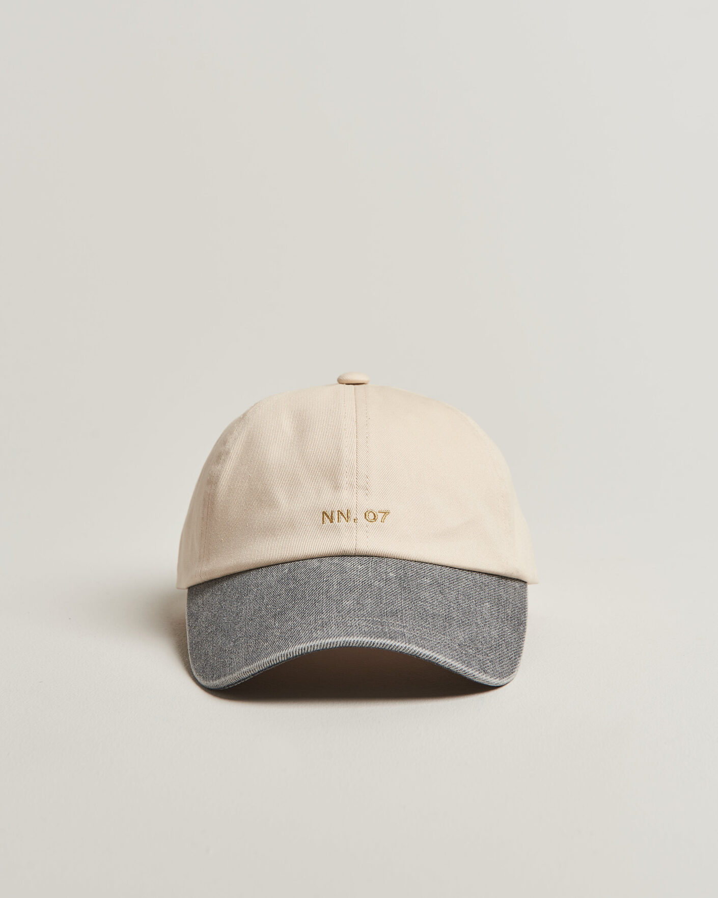 Men | NN07 Logo Cap Grey Denim | NN07 | Logo Cap Grey Denim
