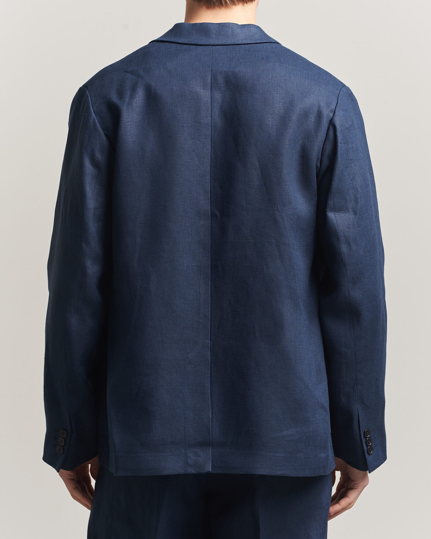 Men | Blazers | NN07 | Jordin Linen Double Breasted Blazer Navy Blue