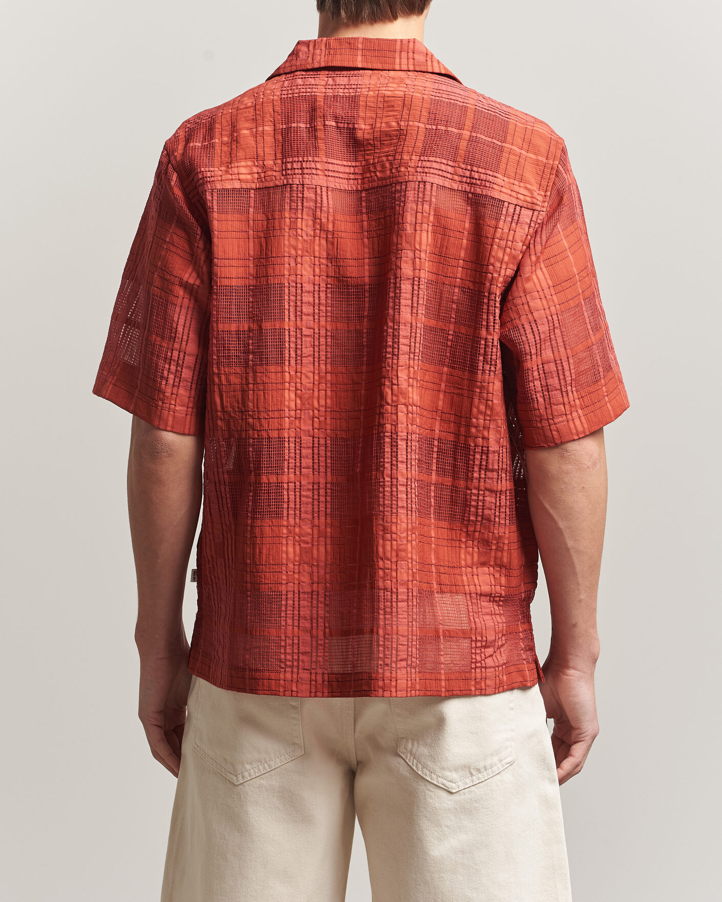 Men | Shirts | NN07 | Ben Short Sleeve Shirt Sienna Heat