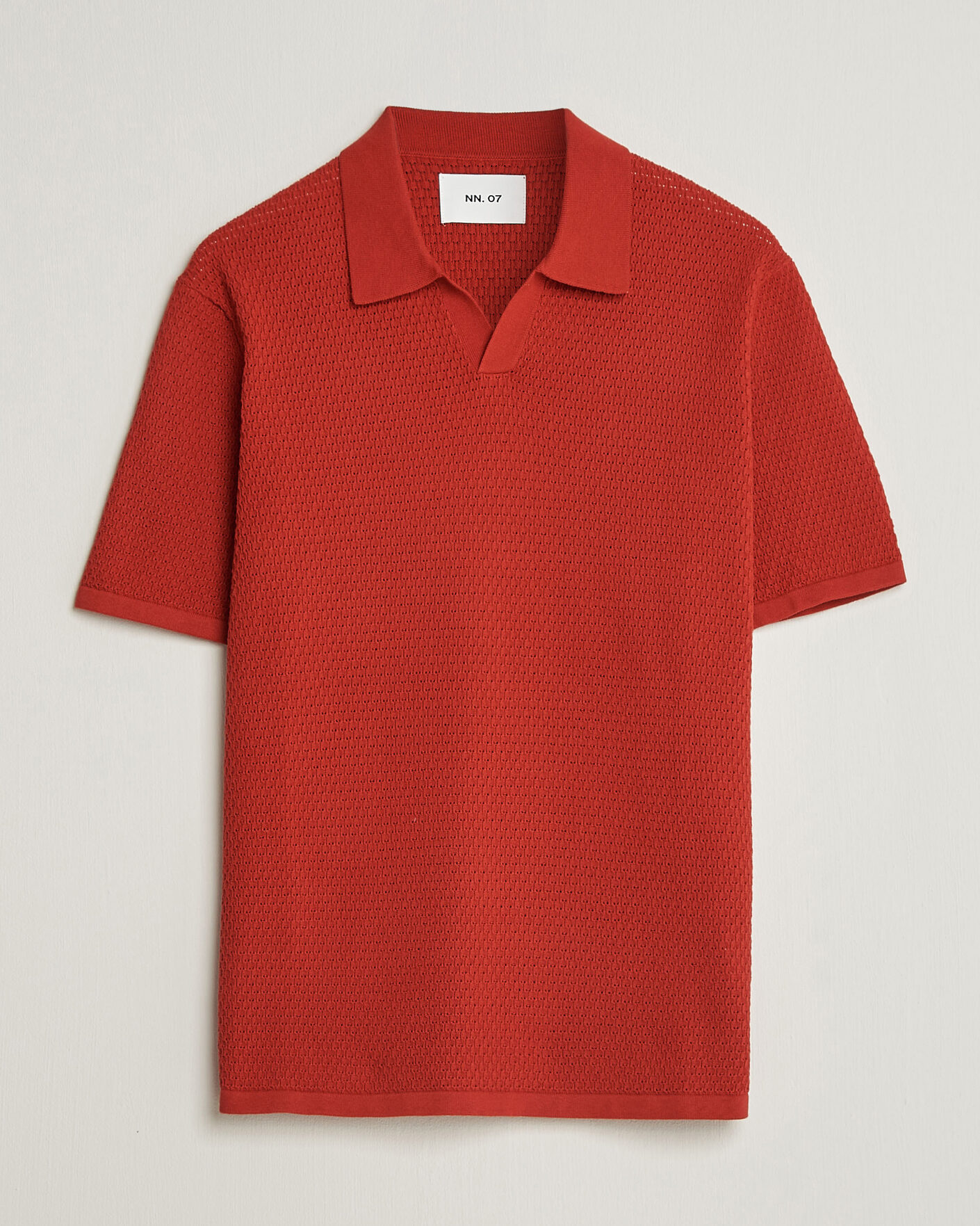 Men | Polo Shirts | NN07 | Paul Knitted Polo Sienna Heat