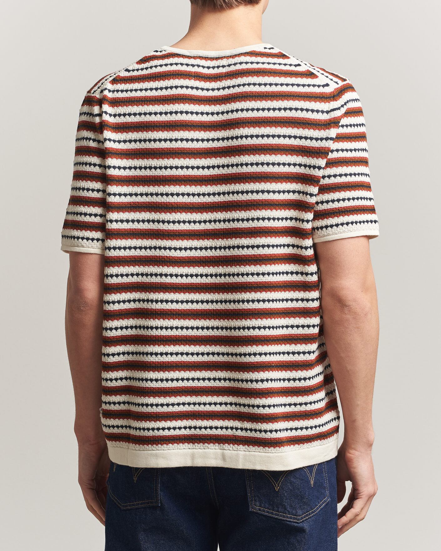 Men | T-Shirts | NN07 | Bari Knitted Striped T-Shirt Multi