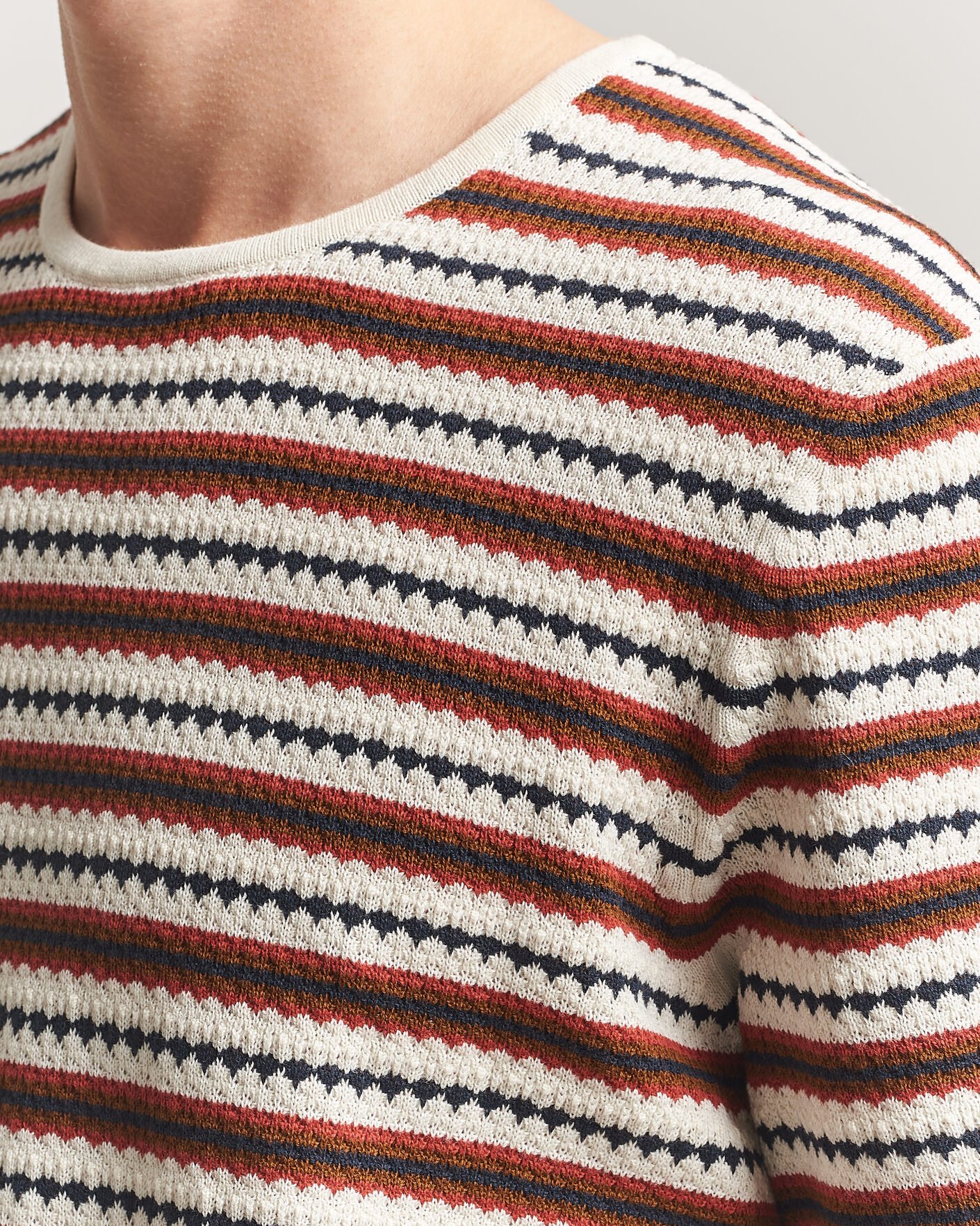 Men | T-Shirts | NN07 | Bari Knitted Striped T-Shirt Multi