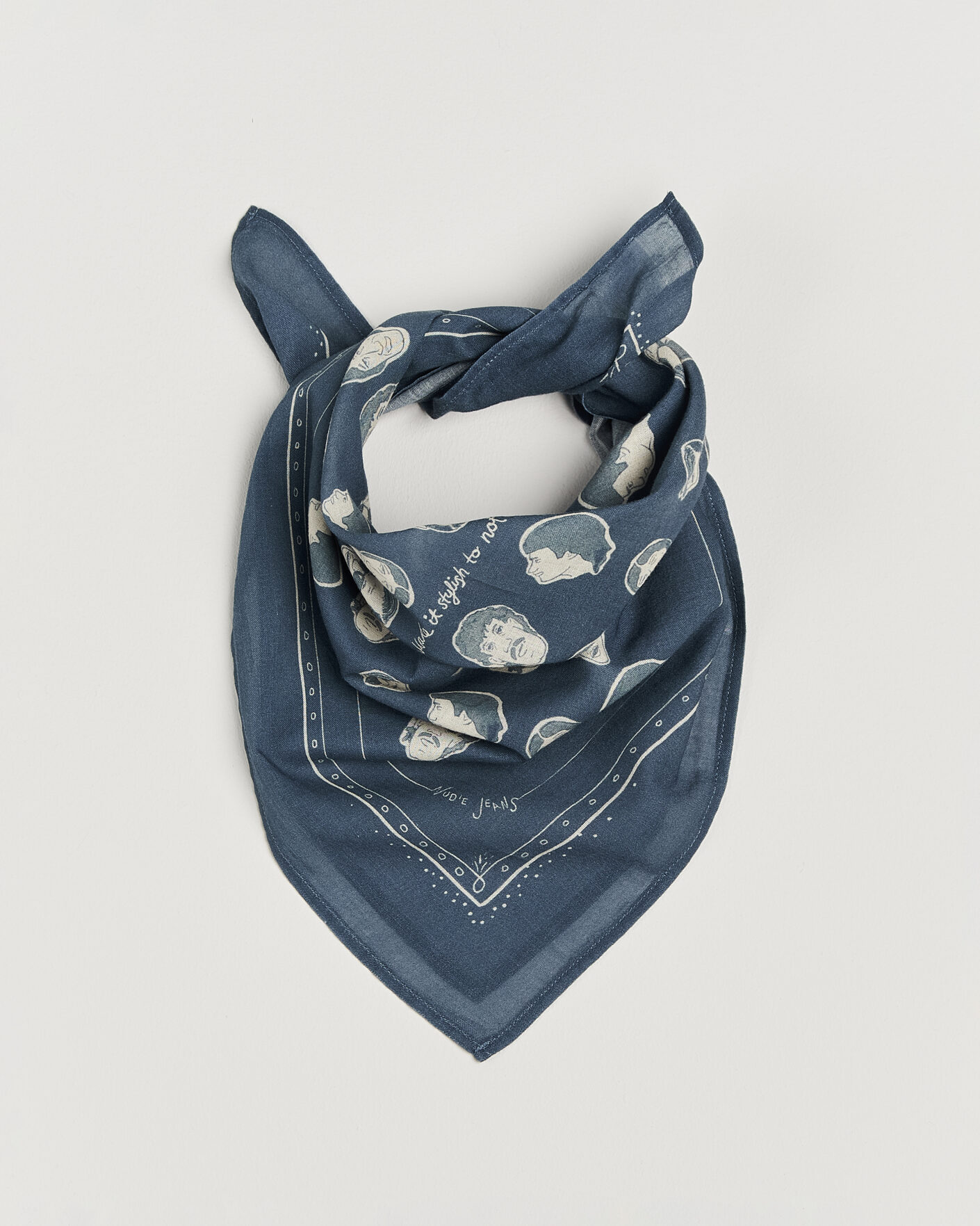 Men | Dress Scarves | Nudie Jeans | Ingrid OG Line-Up Bandana Blue