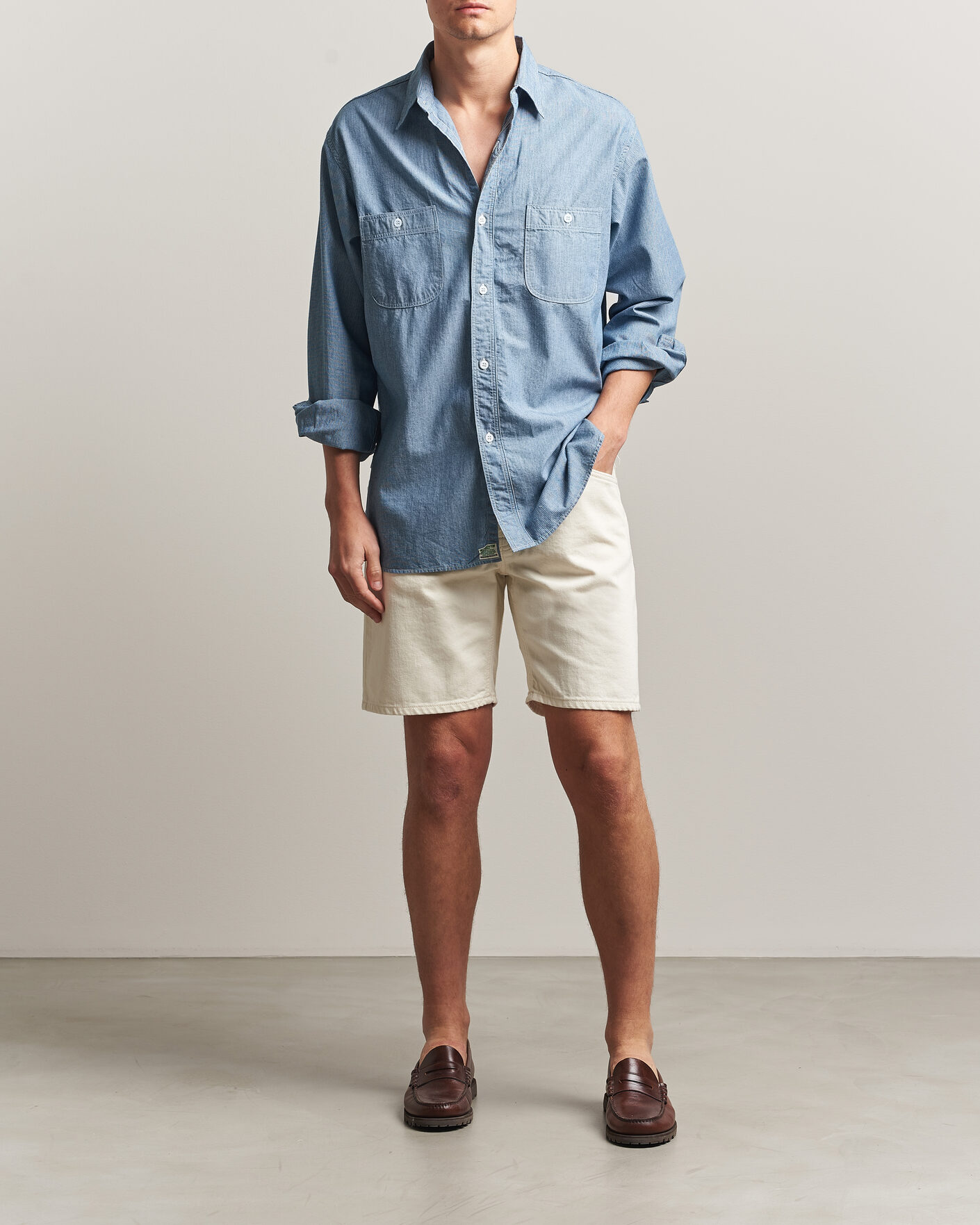 Men | Shorts | Nudie Jeans | Seth Denim Shorts Everivory