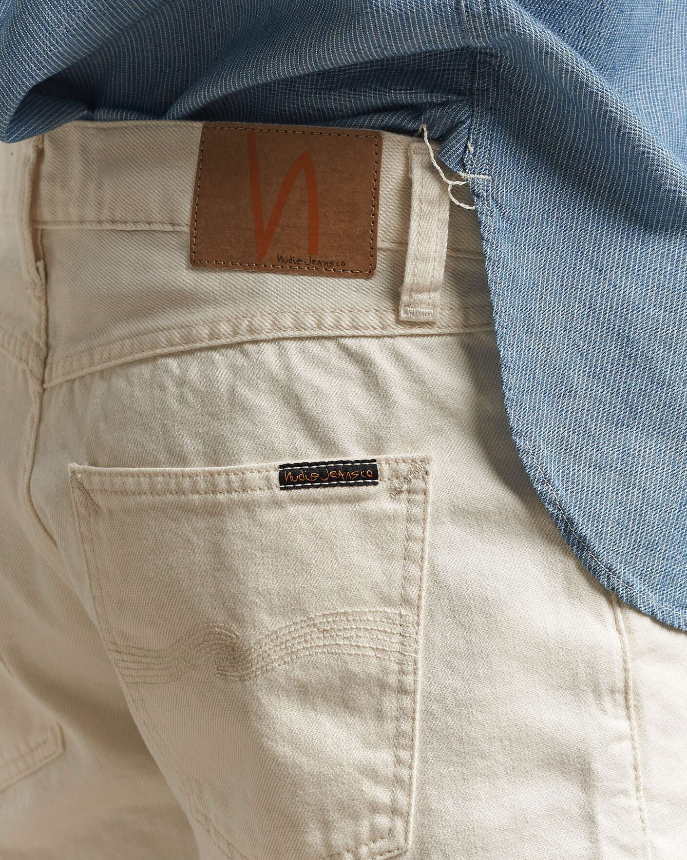 Men | Shorts | Nudie Jeans | Seth Denim Shorts Everivory