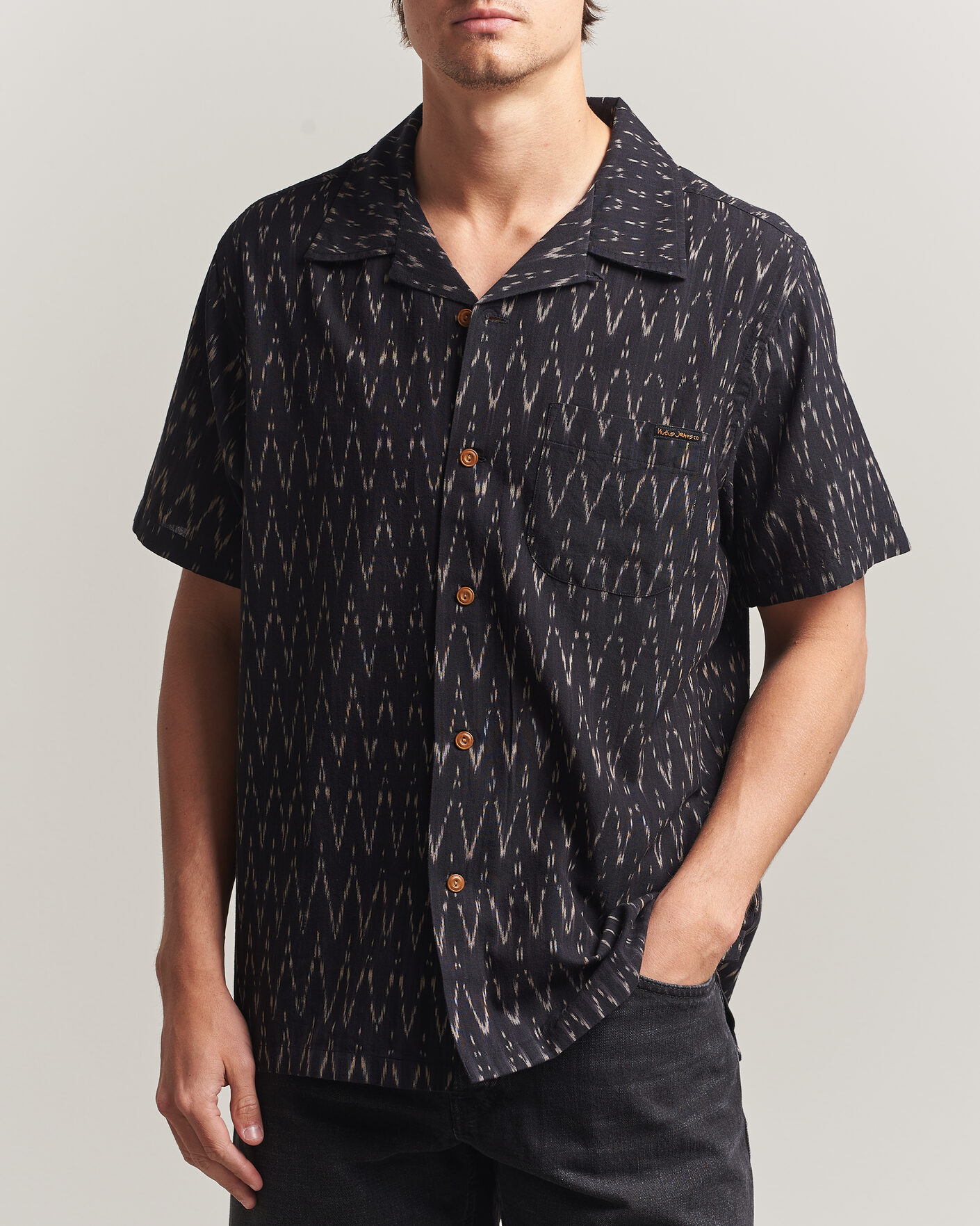Men | Shirts | Nudie Jeans | Arvid Hawaii Shirt Ikat Multi