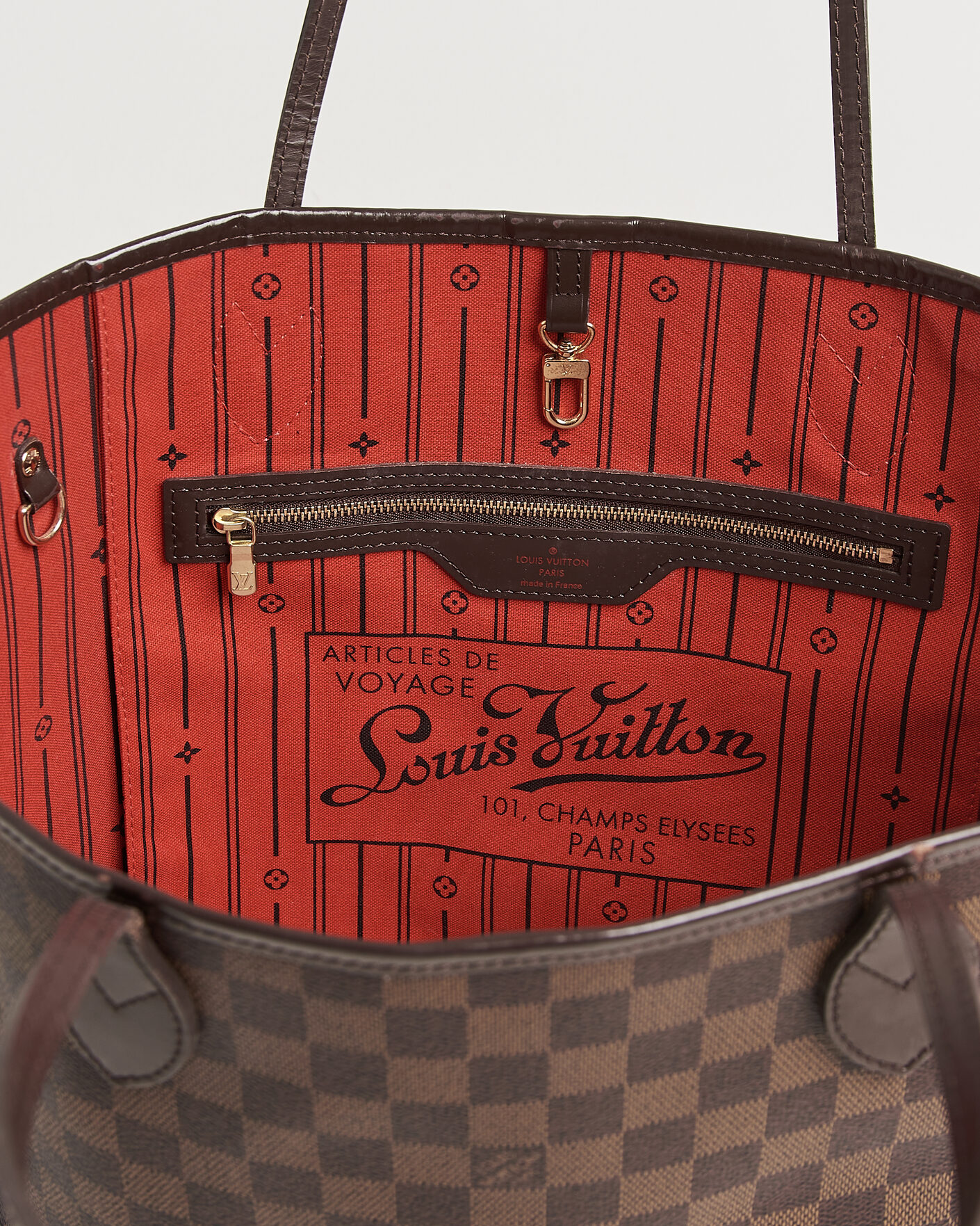 Men | Pre-Owned & Vintage Bags | Louis Vuitton Pre-Owned | Neverfull MM Damier Ebene