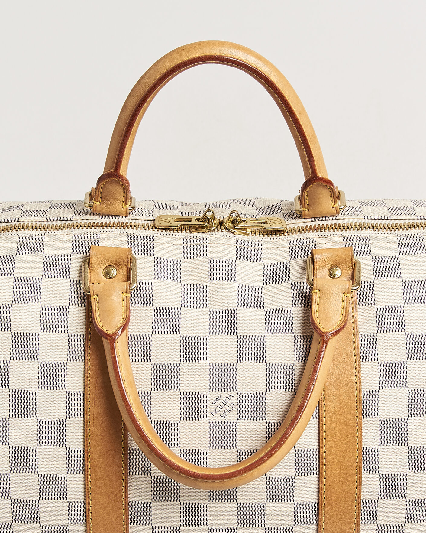 Men | Pre-Owned & Vintage Bags | Louis Vuitton Pre-Owned | Keepall 50 Damier Azur