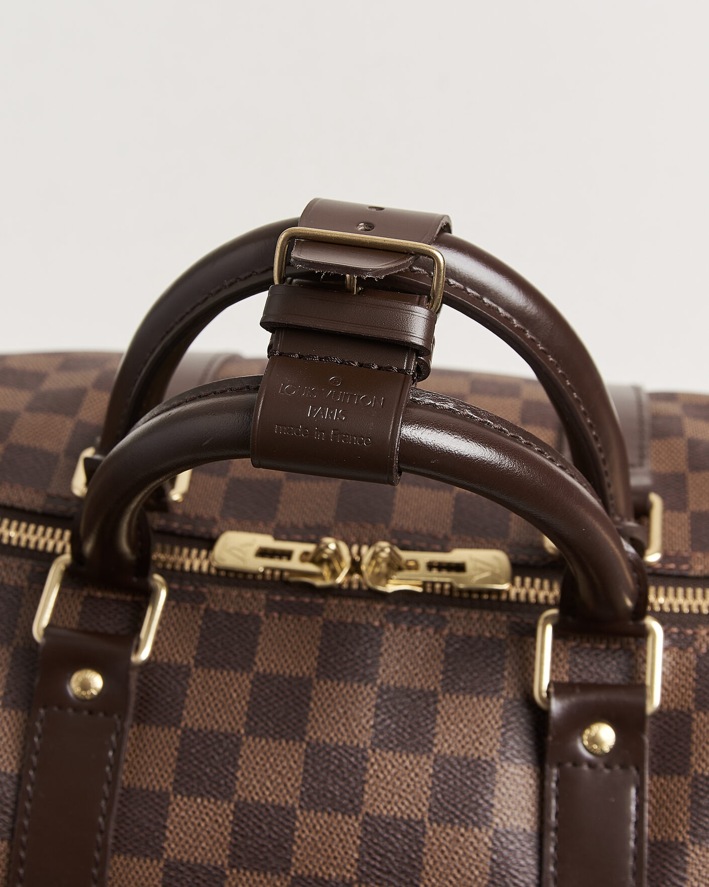 Men | Pre-Owned & Vintage Bags | Louis Vuitton Pre-Owned | Keepall 55 Bandouliére Damier Ebene