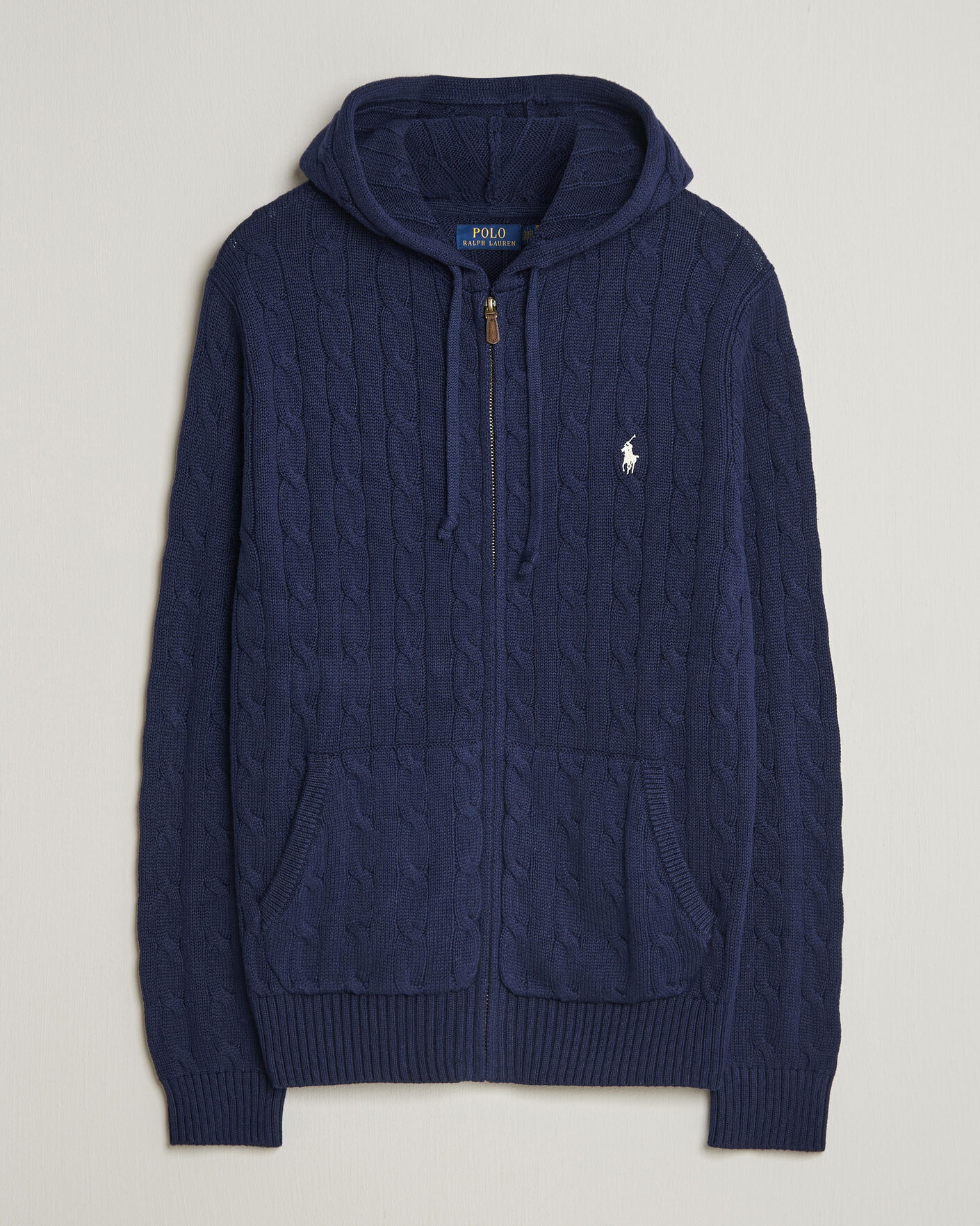 Men | Sweaters & Knitwear | Polo Ralph Lauren | Knitted Full Zip Sweater Bright Navy