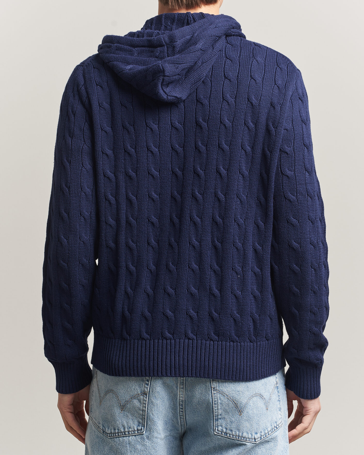 Men | Sweaters & Knitwear | Polo Ralph Lauren | Knitted Full Zip Sweater Bright Navy