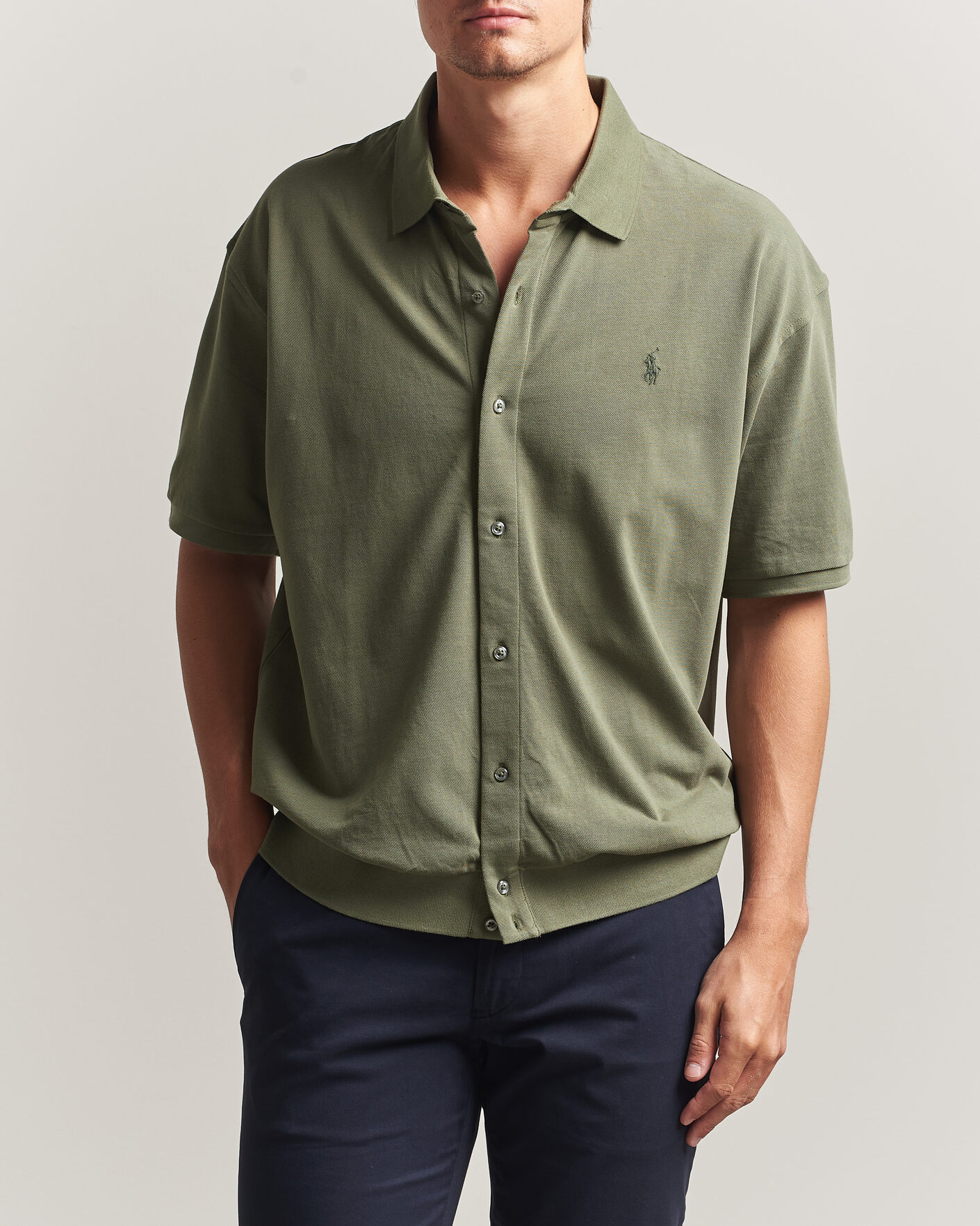 Men | Polo Shirts | Polo Ralph Lauren | Buttoned Polo Cruise Olive