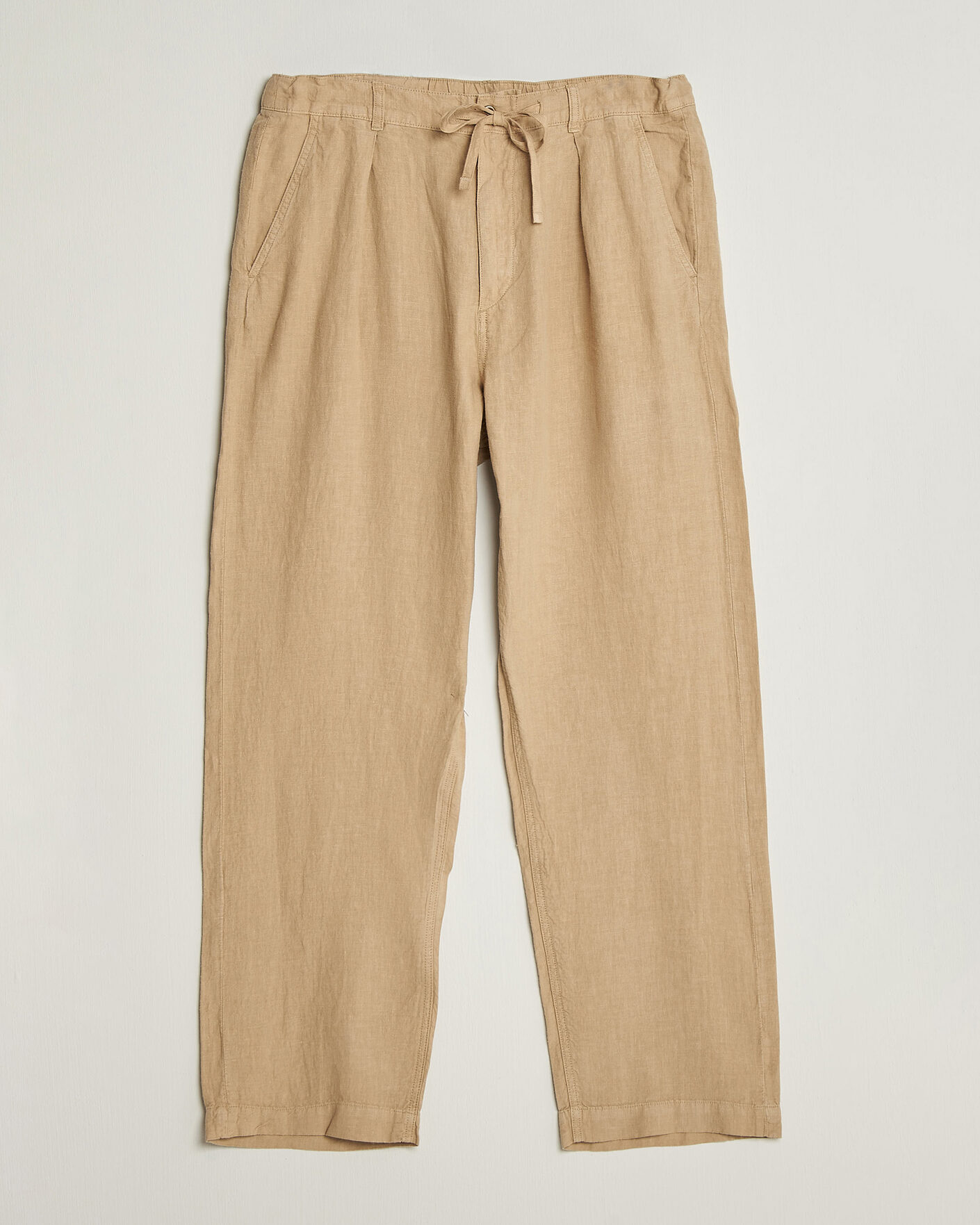 Men | Trousers | Polo Ralph Lauren | Easy Fit Pleated Trousers Coastal Beige