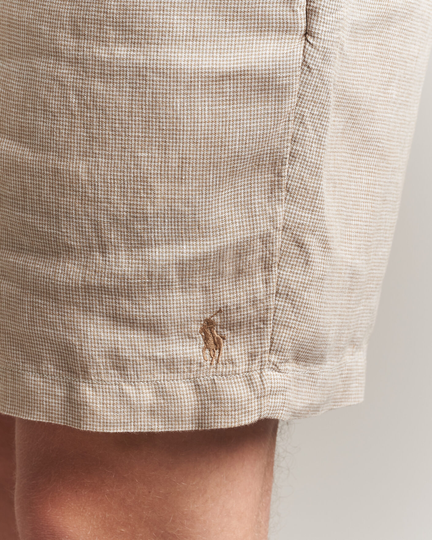 Men | Shorts | Polo Ralph Lauren | Woven Linen Shorts Coastal Beige White