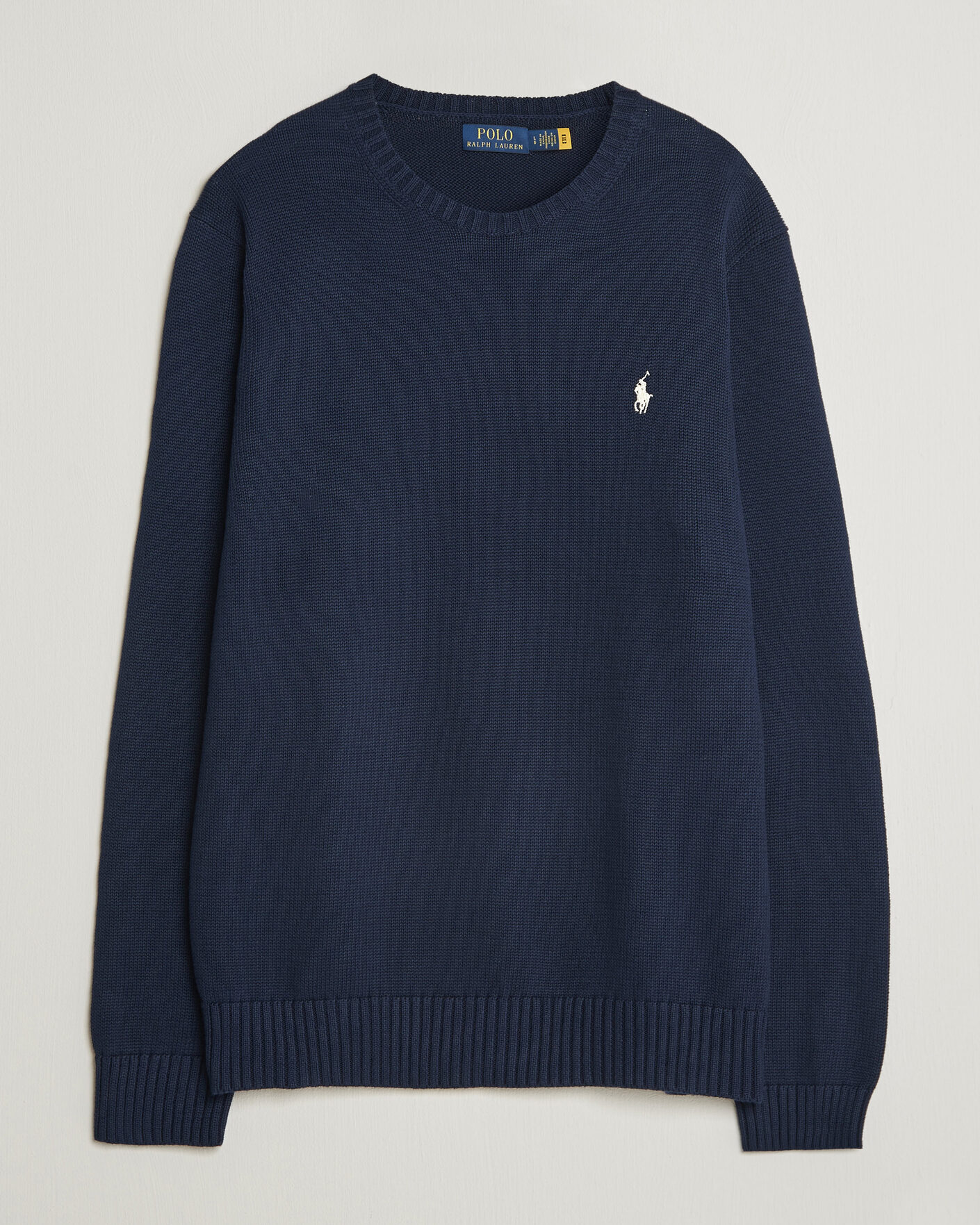 Men | Sweaters & Knitwear | Polo Ralph Lauren | Cotton Crew Neck Pullover Hunter Navy