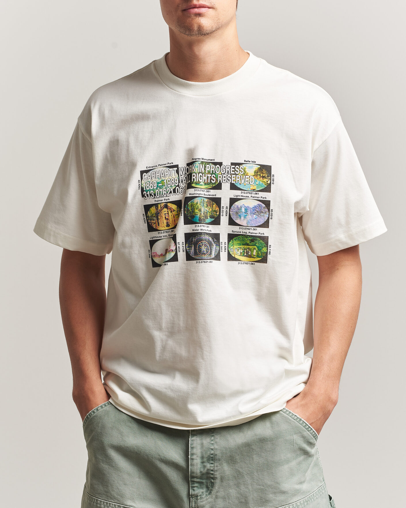 Carhartt WIP Coordinates Printed T-Shirt Wax at CareOfCarl.com