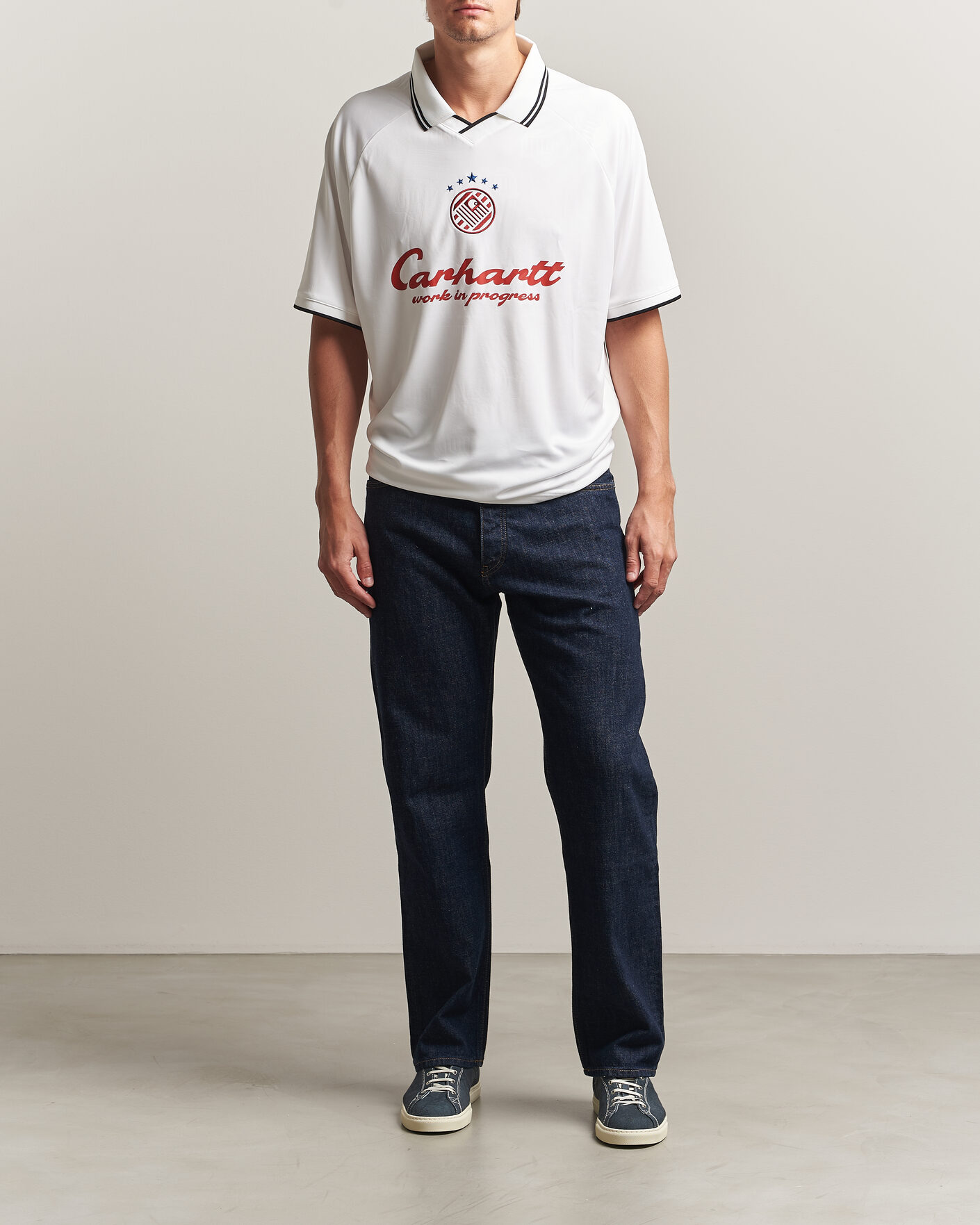 Men | T-Shirts | Carhartt WIP | Terrace Football T-Shirt White