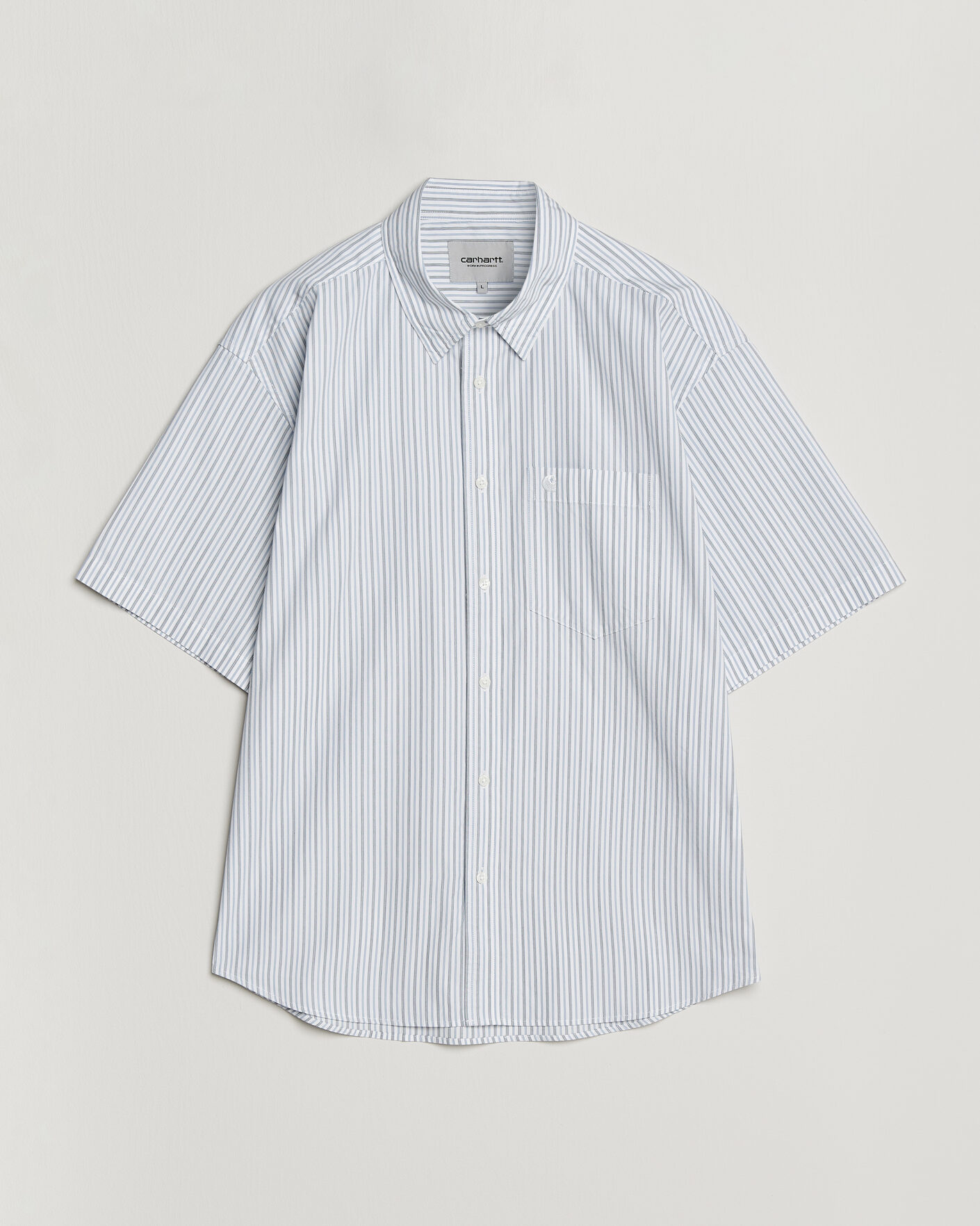 Men | Shirts | Carhartt WIP | Short Sleeve Keene Cotton/Poplin Shirt White