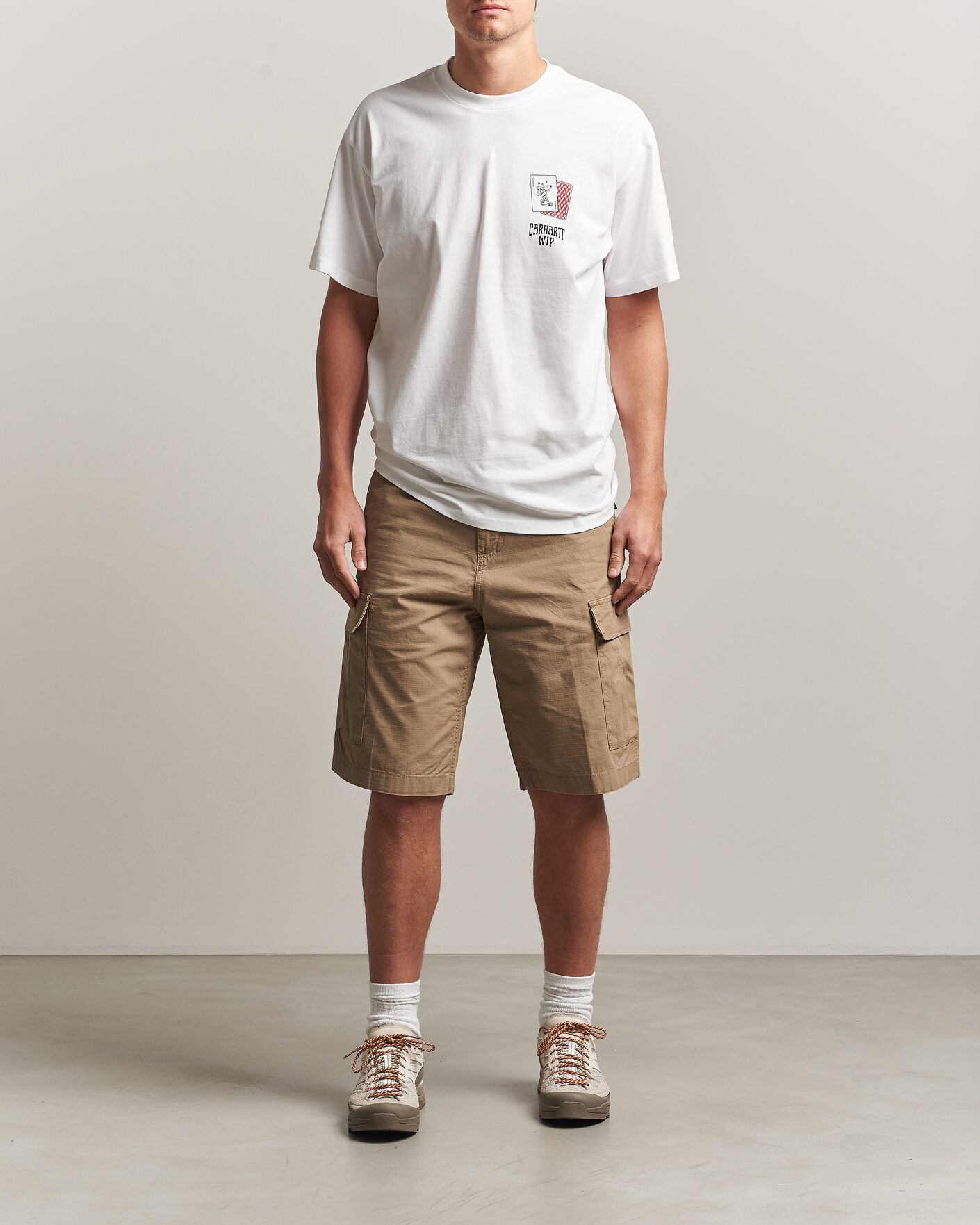 Men | Shorts | Carhartt WIP | Regular Cargo Ripstop Shorts Leather