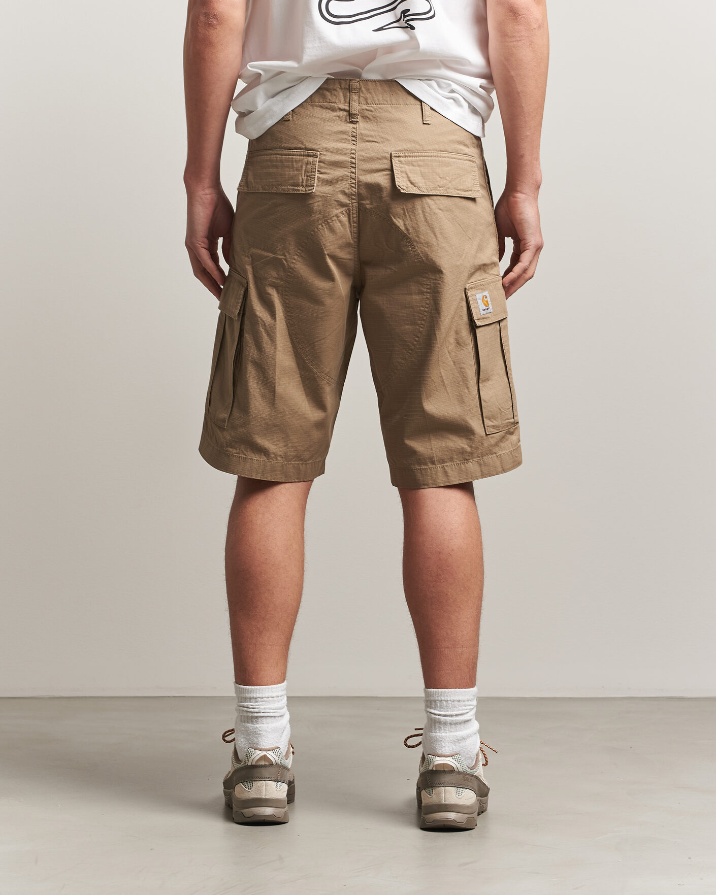 Men | Shorts | Carhartt WIP | Regular Cargo Ripstop Shorts Leather