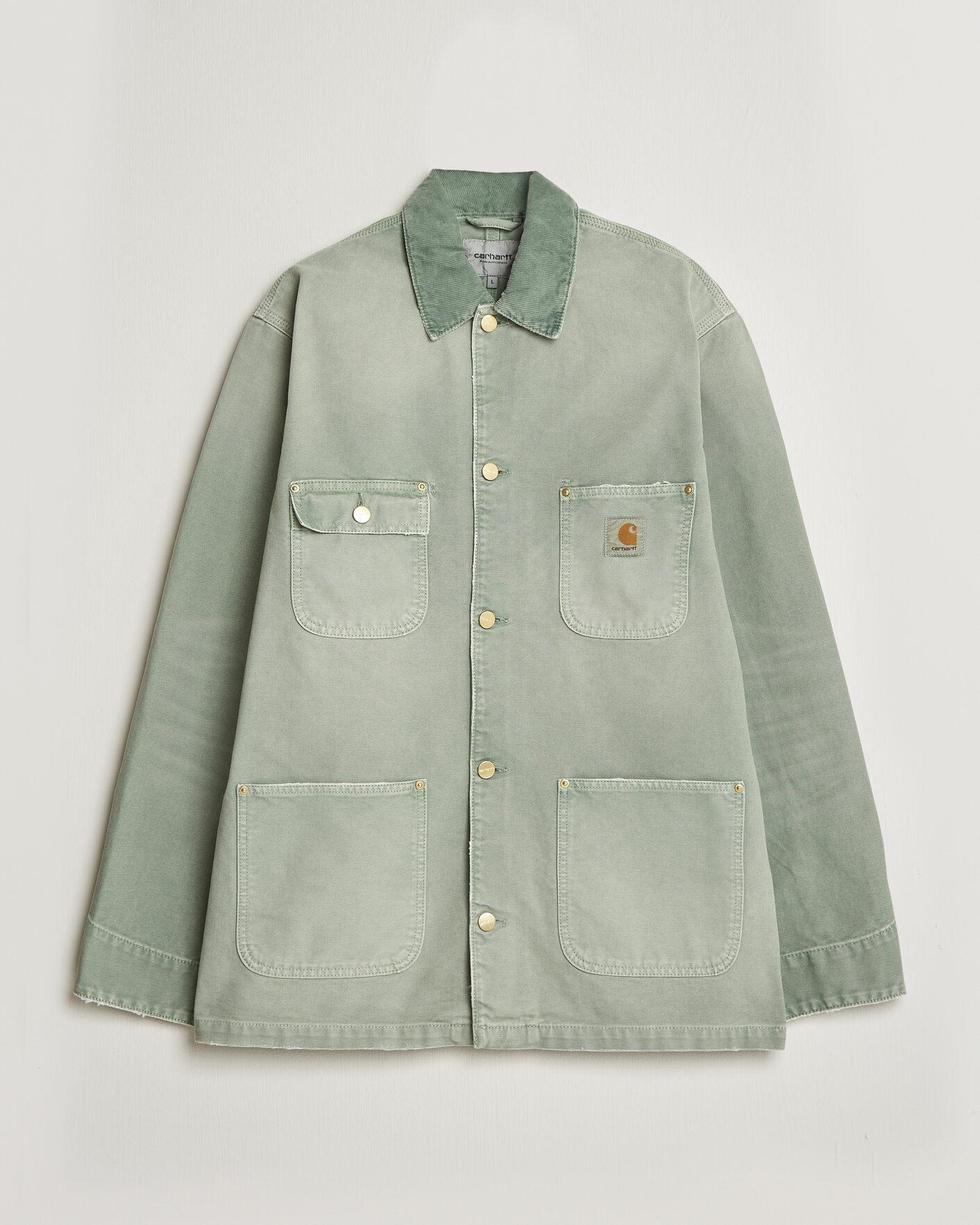 Men | Coats & Jackets | Carhartt WIP | OG Dearborn Canvas Chore Coat  Shady Green