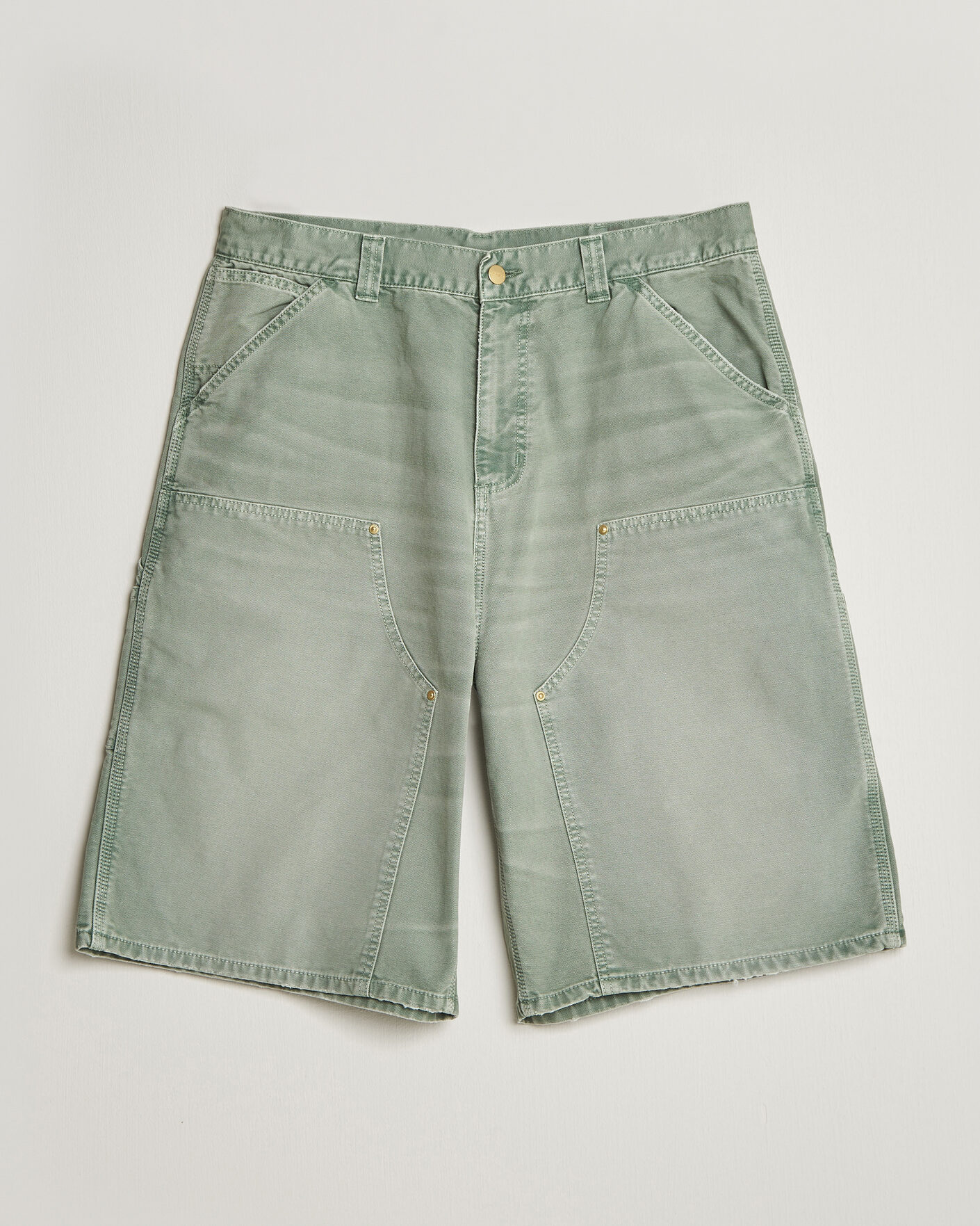 Men | Shorts | Carhartt WIP | OG Dearborn Canvas Double Knee Shorts Shady Green