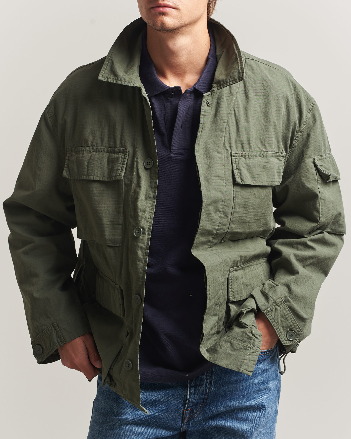 Men | Coats & Jackets | Carhartt WIP | Manderson Ripstop Jacket Leaf