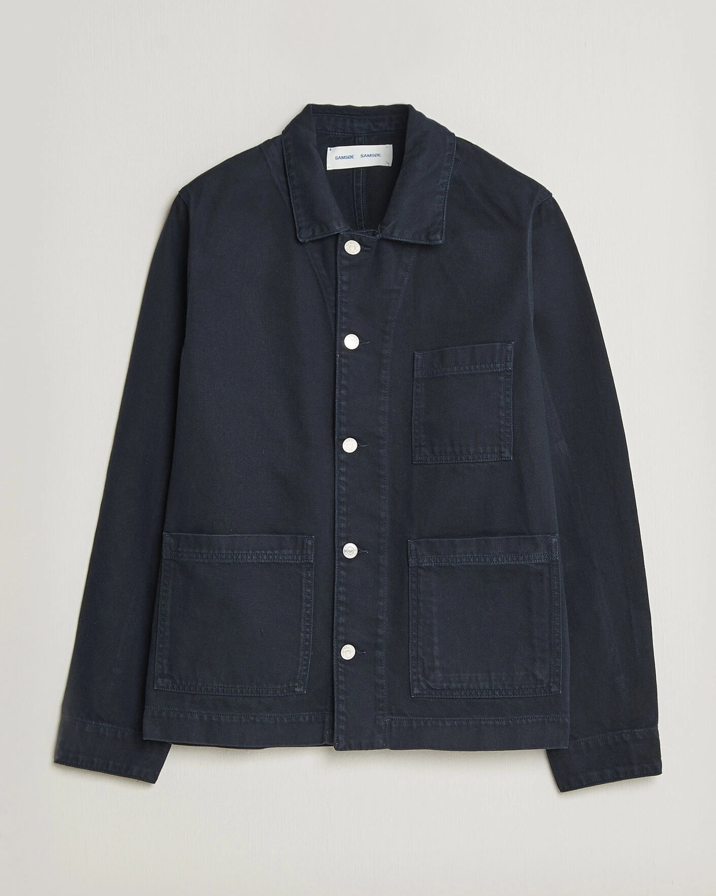 Men | Shirts | Samsøe Samsøe | New Worker Overshirt Salute Navy