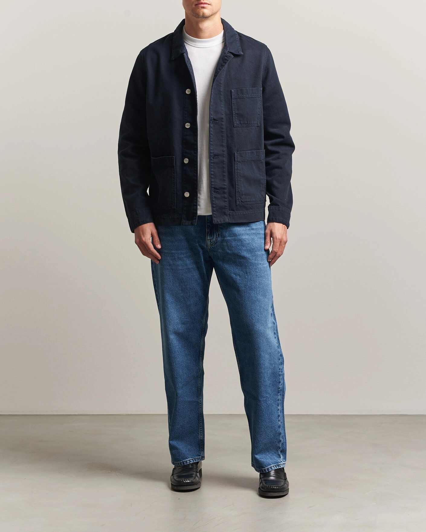 Men | Shirts | Samsøe Samsøe | New Worker Overshirt Salute Navy