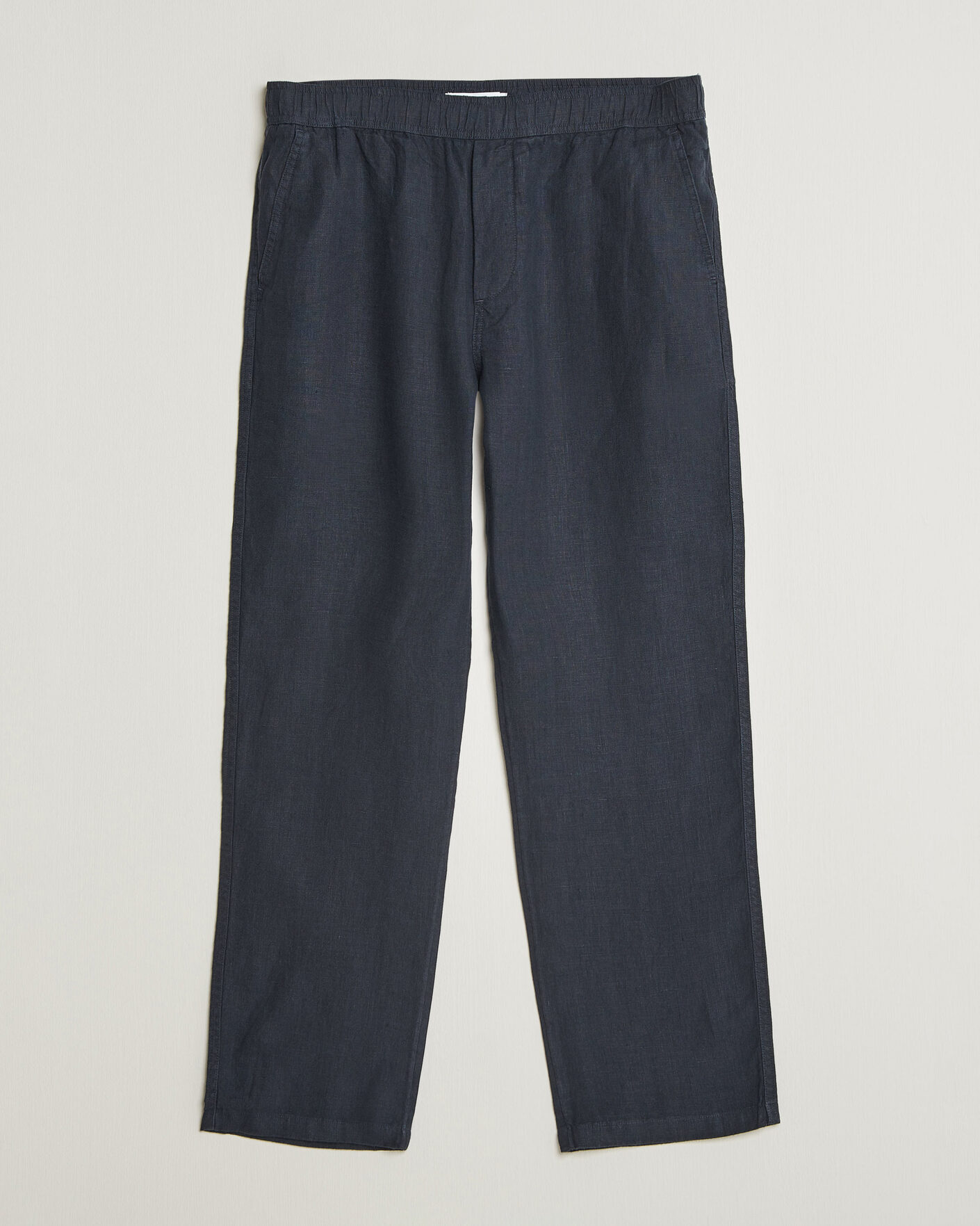 Men | Trousers | Samsøe Samsøe | Jabari Linen Drawstring Trousers Salute Navy