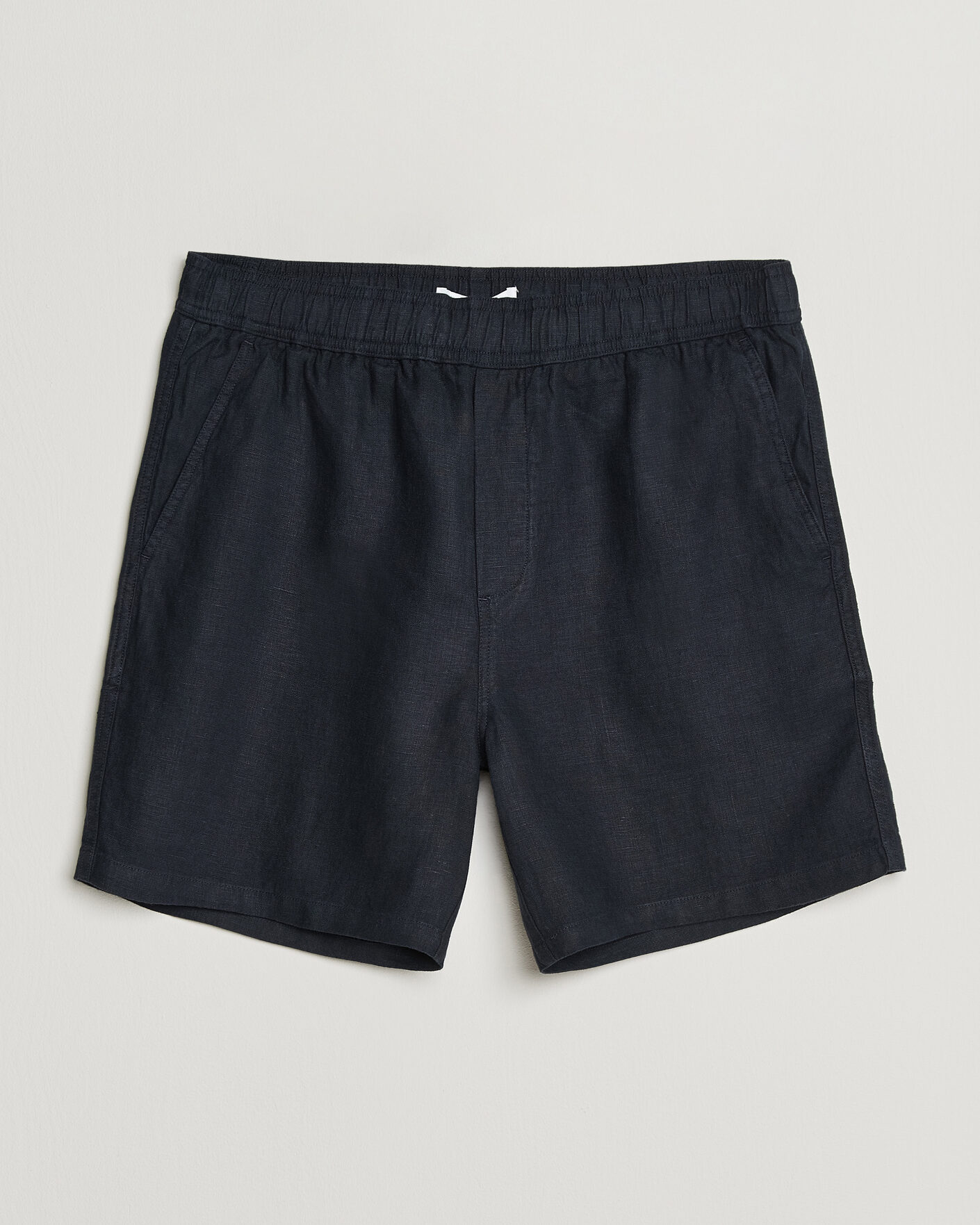 Men | Shorts | Samsøe Samsøe | Jabari Linen Drawstring Shorts Salute Navy