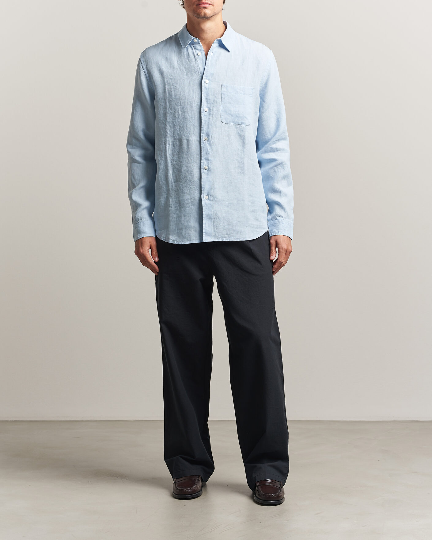 Men | Shirts | Samsøe Samsøe | Liam Linen Shirt Windsurfer