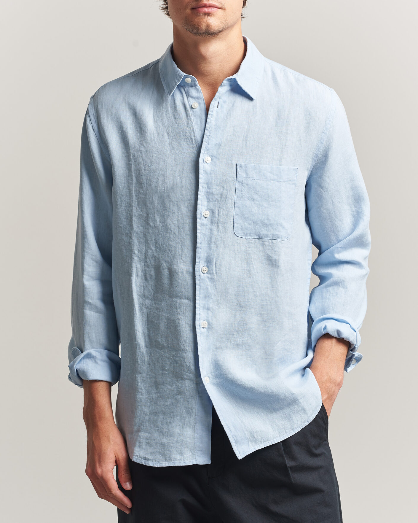 Men | Shirts | Samsøe Samsøe | Liam Linen Shirt Windsurfer
