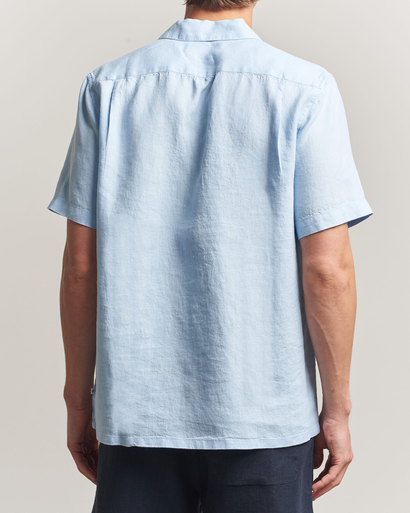 Men | Shirts | Samsøe Samsøe | Avan Linen Short Sleeve Shirt Windsurfer
