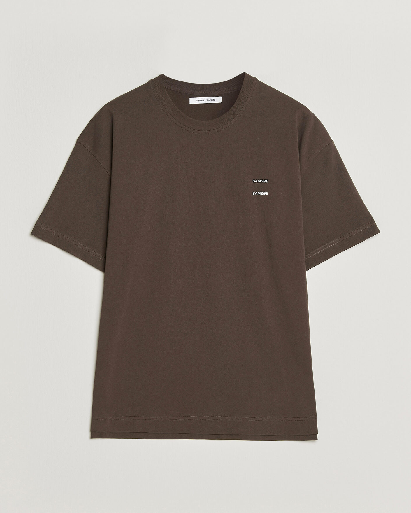 Men | T-Shirts | Samsøe Samsøe | Joel Organic Cotton T-Shirt Turkish Coffee