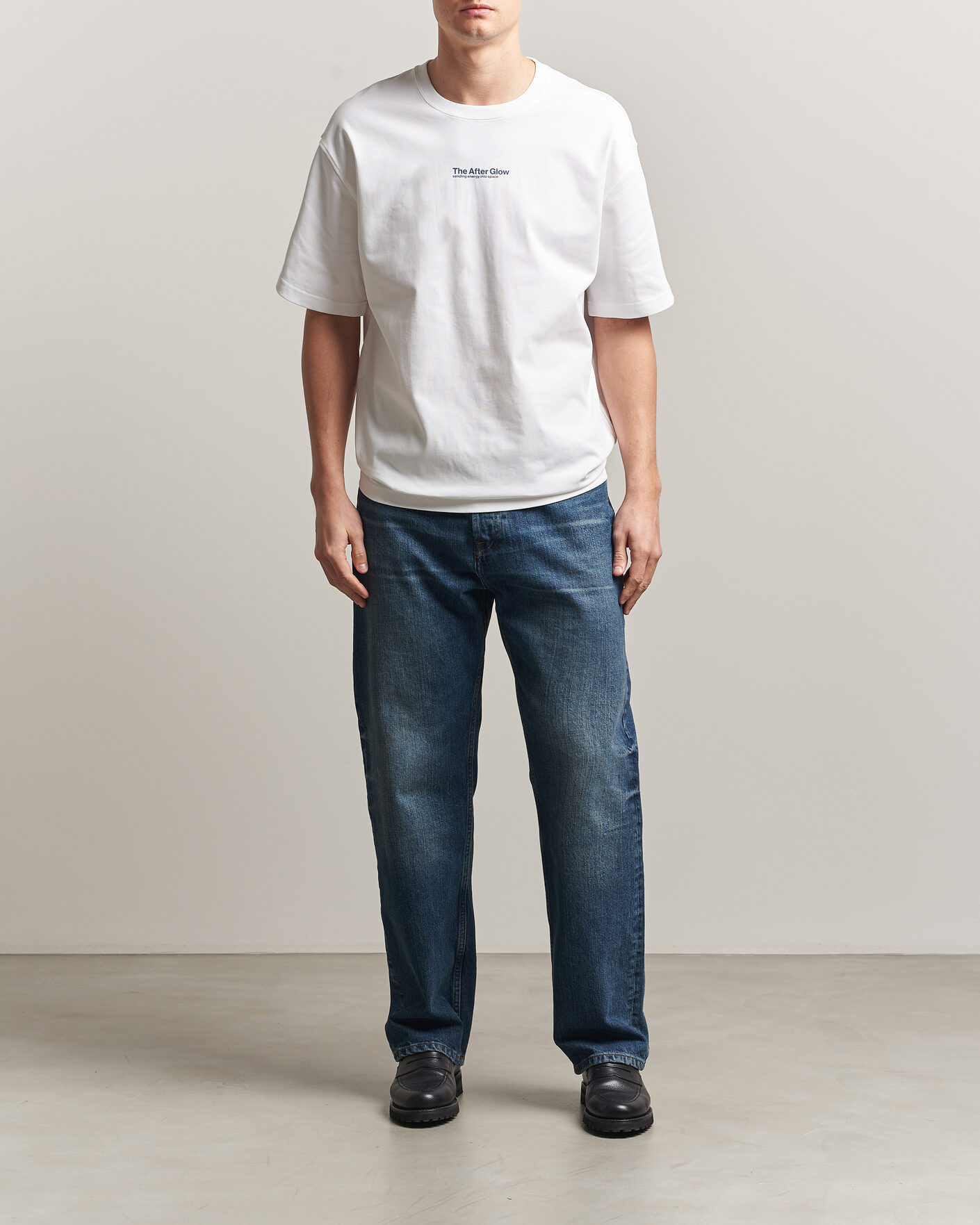 Men | T-Shirts | Samsøe Samsøe | Uni Printed T-shirt White