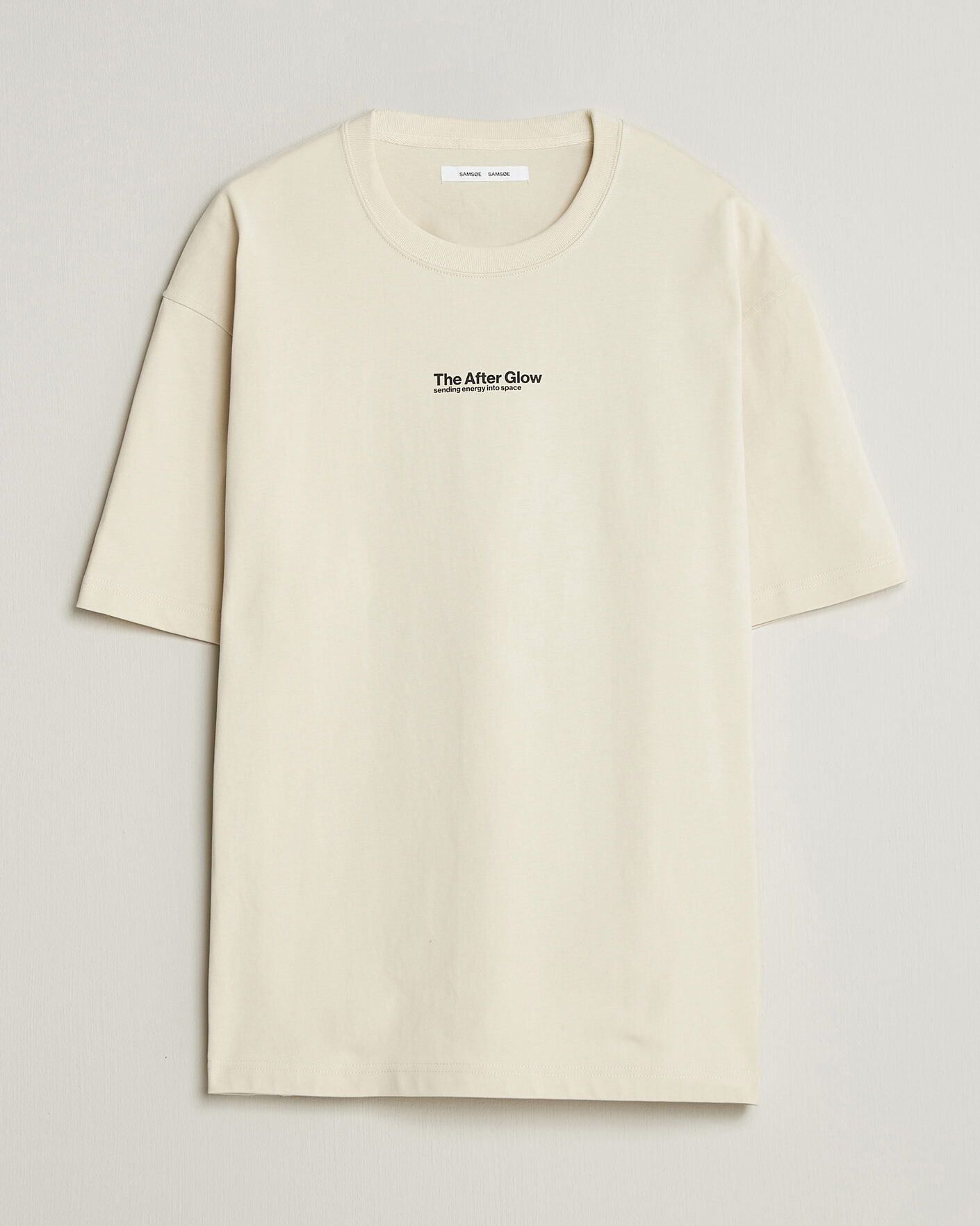 Men | T-Shirts | Samsøe Samsøe | Uni Printed T-shirt Beige