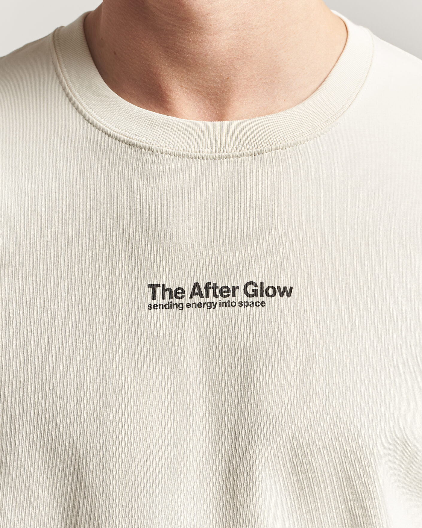 Men | T-Shirts | Samsøe Samsøe | Uni Printed T-shirt Beige