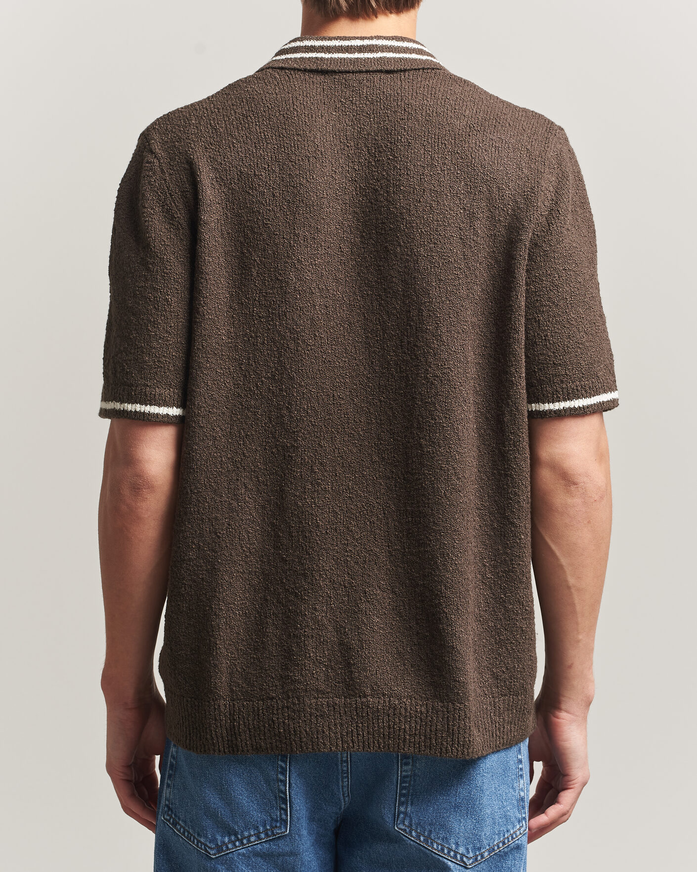 Men | Polo Shirts | Samsøe Samsøe | Pedro Knitted Polo Turkish Coffee