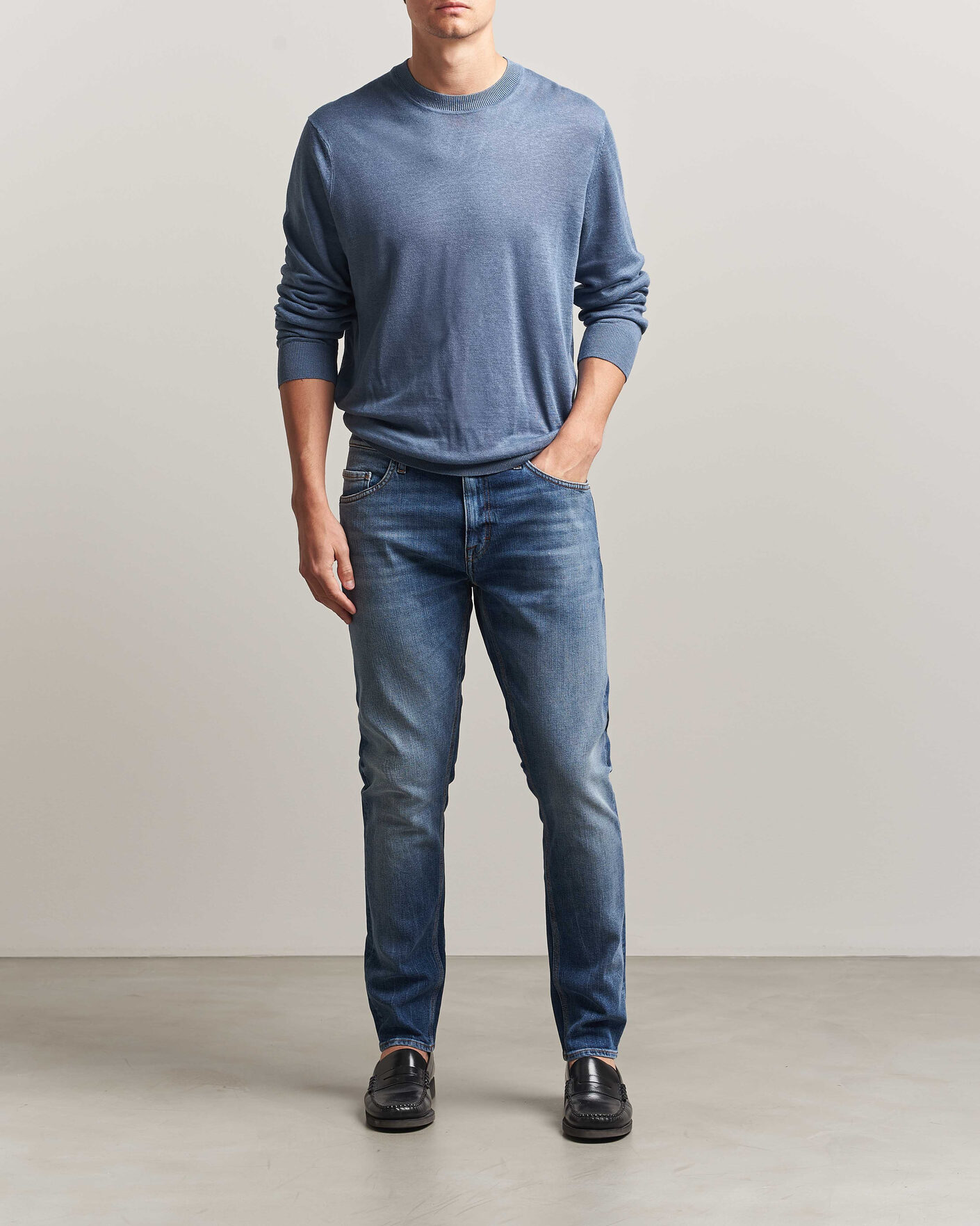 Men | Trousers | Tiger of Sweden | Pistolero Jeans Medium Blue