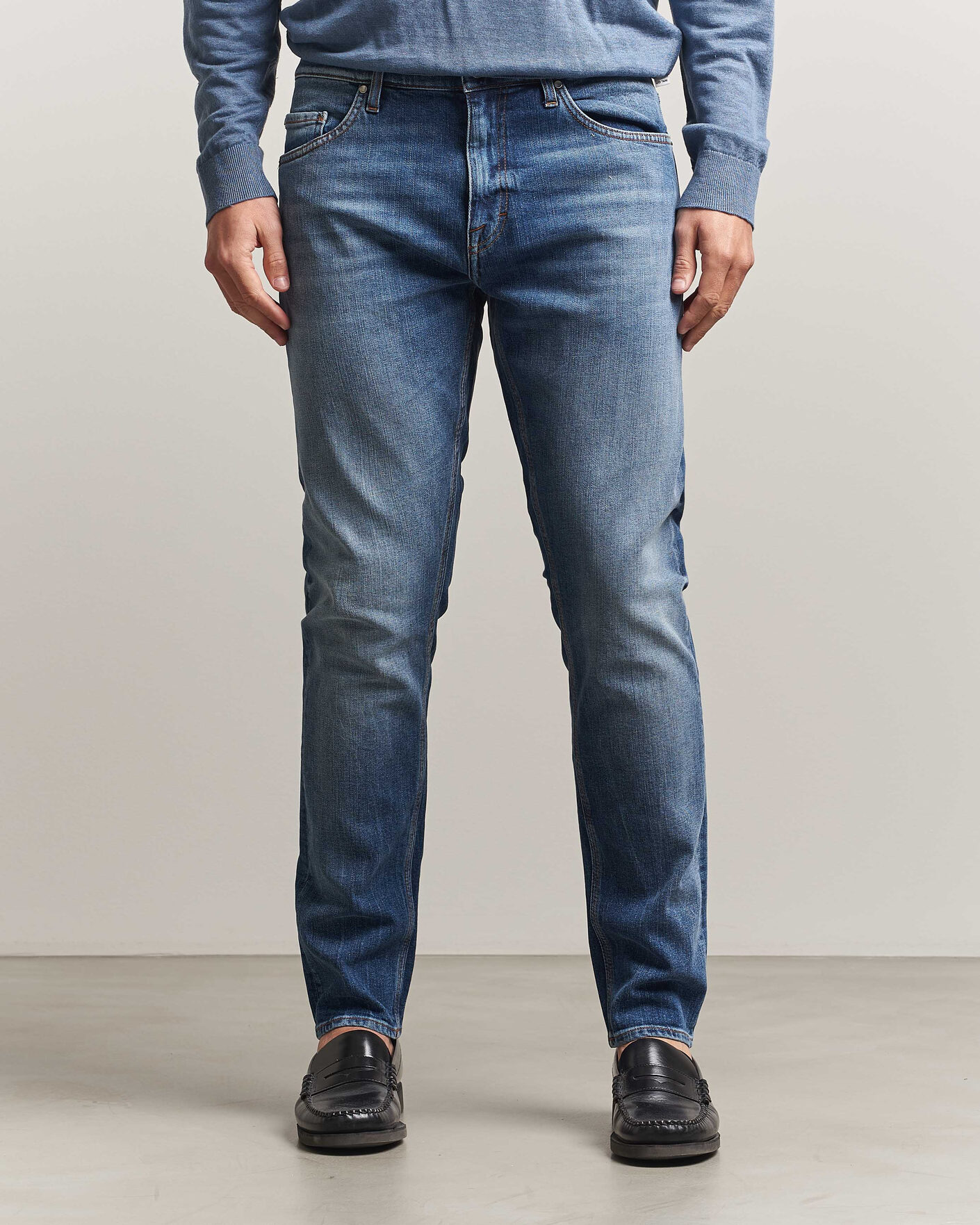 Men | Trousers | Tiger of Sweden | Pistolero Jeans Medium Blue