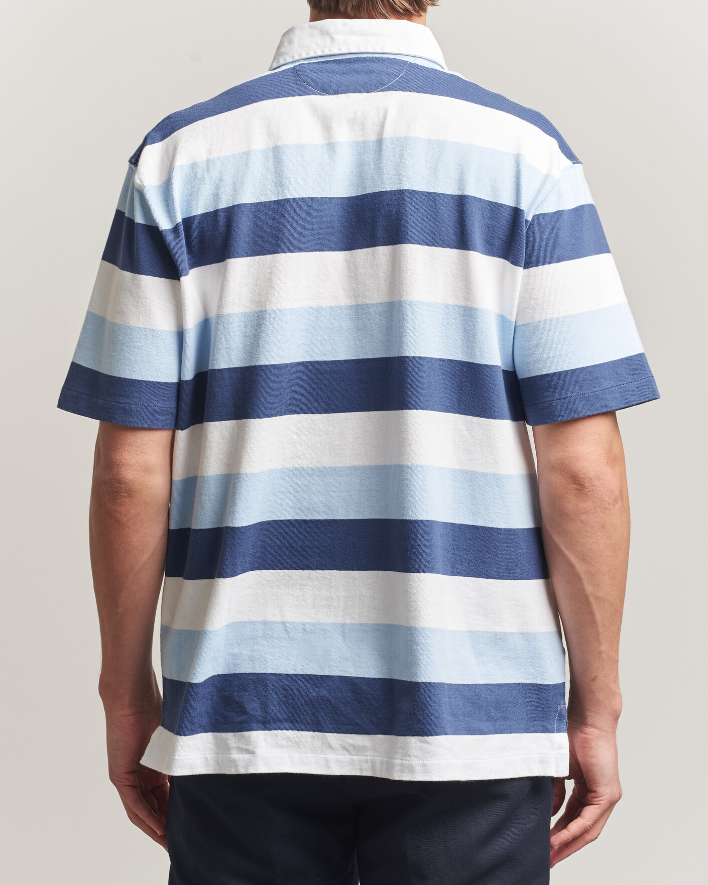 Men | Polo Shirts | Polo Ralph Lauren | Block Stripe Polo Office Blue
