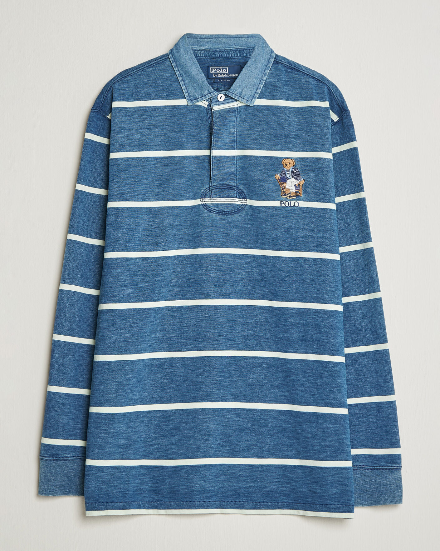 Polo Ralph Lauren Striped Indigo Rugby Newport Bear at CareOfCarl.com