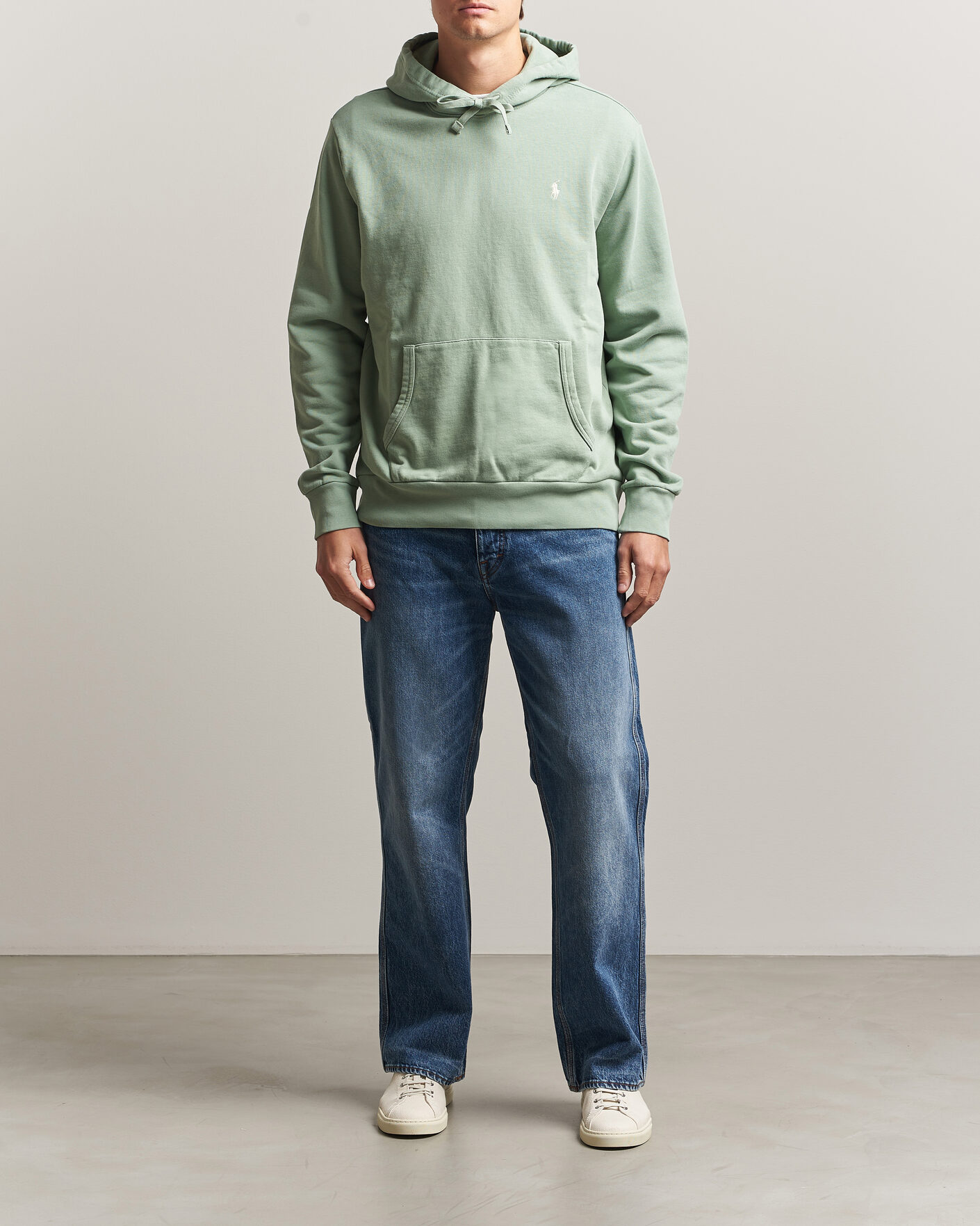 Men | Sweaters & Knitwear | Polo Ralph Lauren | Loopback Terry Hood Light Green