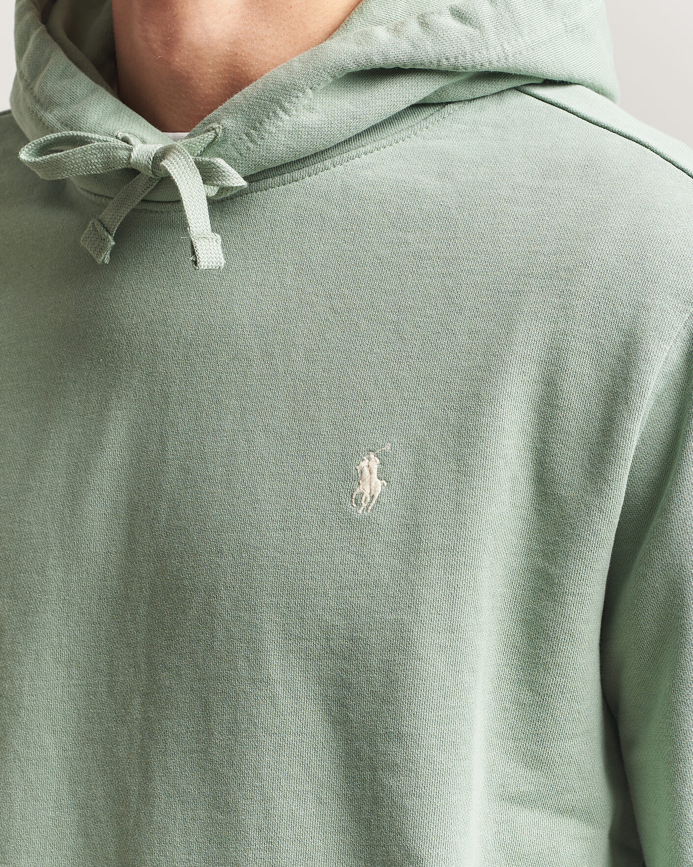 Men | Sweaters & Knitwear | Polo Ralph Lauren | Loopback Terry Hood Light Green