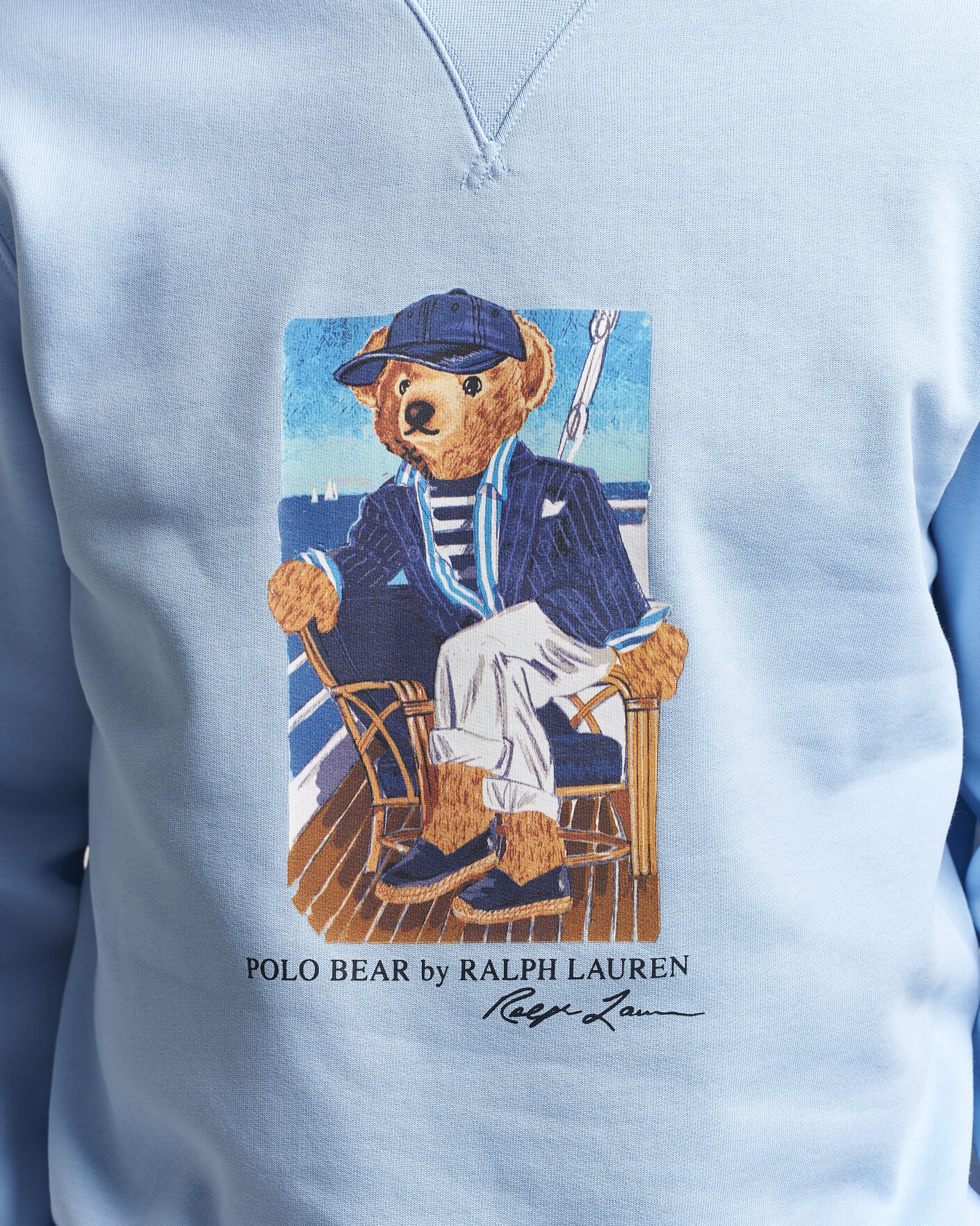 Men | Sweaters & Knitwear | Polo Ralph Lauren | Newport Bear Sweatshirt Office Blue