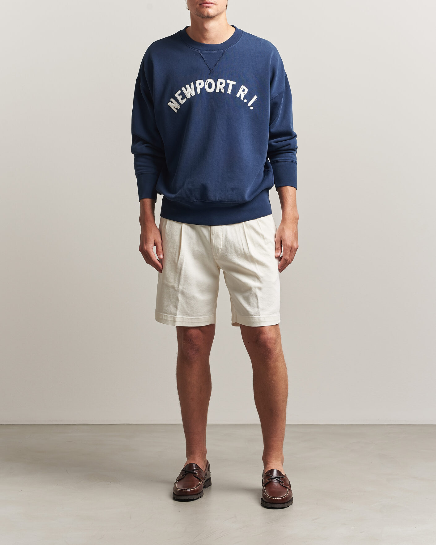 Men | Sweaters & Knitwear | Polo Ralph Lauren | RL Printed Sweatshirt Newport Navy
