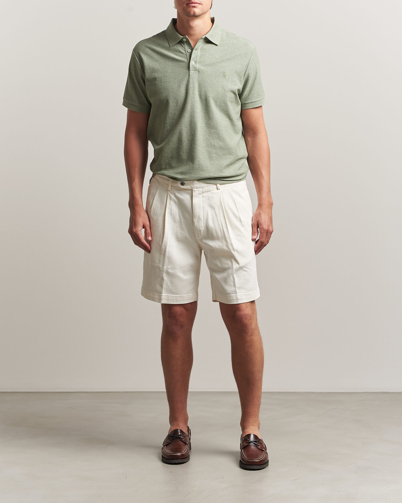 Men | Polo Shirts | Polo Ralph Lauren | Honeycomb Texture Polo Greenery Heather