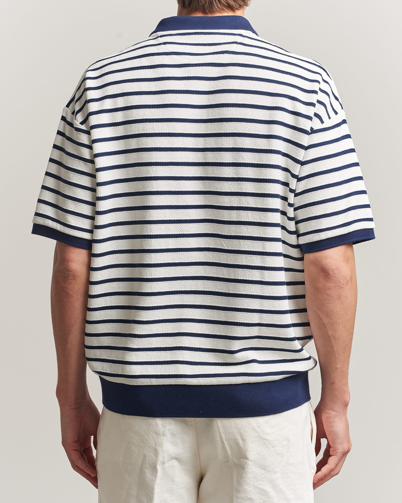 Men | Polo Shirts | Polo Ralph Lauren | Jacquard Interlock Striped Polo Nevis/Newport Navy